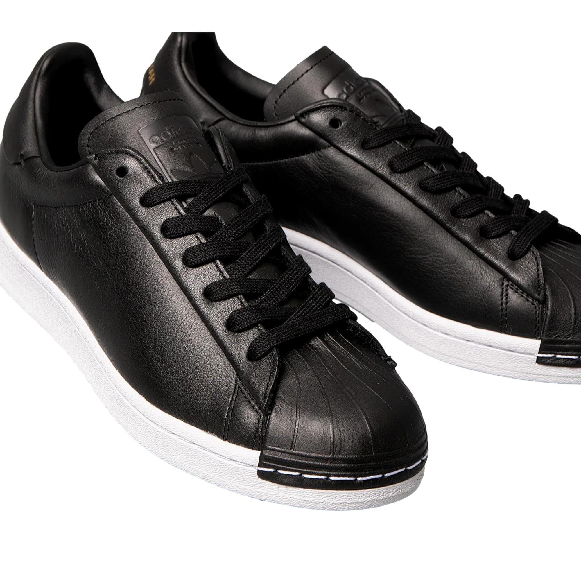 Adidas Superstar Pure Leather Black / White / Gold FV3353 Size US 7.5 / IT 37.5 - 4 Thumbnail