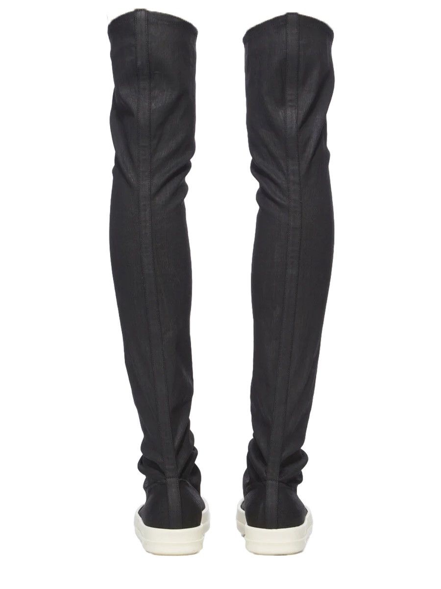 Rick Owens Drkshdw RICK OWENS DRKSHDW "HIGH SOCK SNEAKS" BOOT - BLACK (IT 36) Size US 6 / IT 36 - 4 Thumbnail