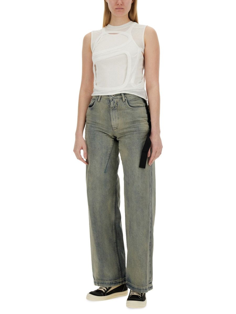 Rick Owens Drkshdw RICK OWENS DRKSHDW TOP CUT OUT - WHITE Size XS / US 0-2 / IT 36-38 - 2 Thumbnail