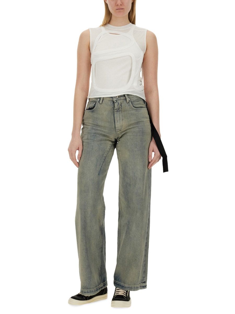 Rick Owens Drkshdw RICK OWENS DRKSHDW TOP CUT OUT - WHITE Size XS / US 0-2 / IT 36-38 - 4 Thumbnail