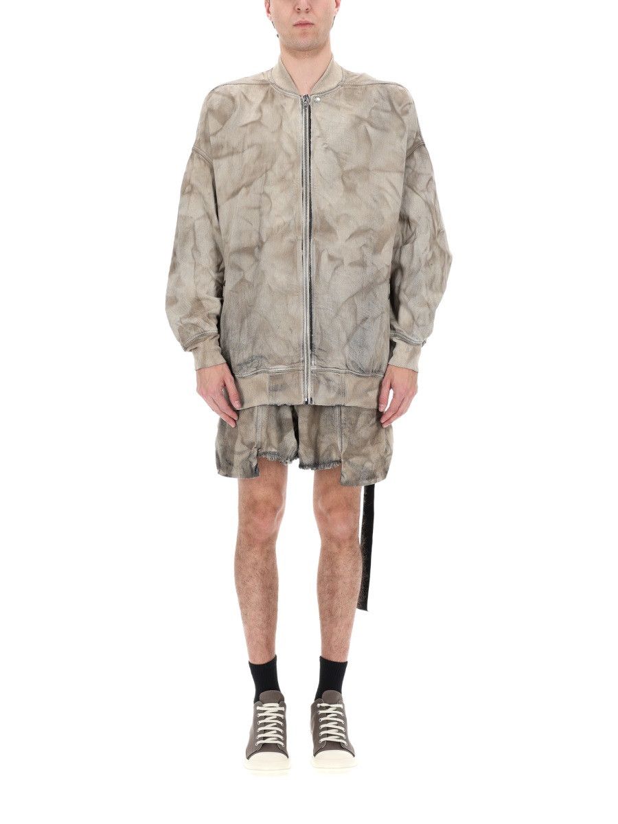 Rick Owens Drkshdw RICK OWENS DRKSHDW BOMBER "JUMBO FLIGHT" - BEIGE Size US L / EU 52-54 / 3 - 4 Thumbnail