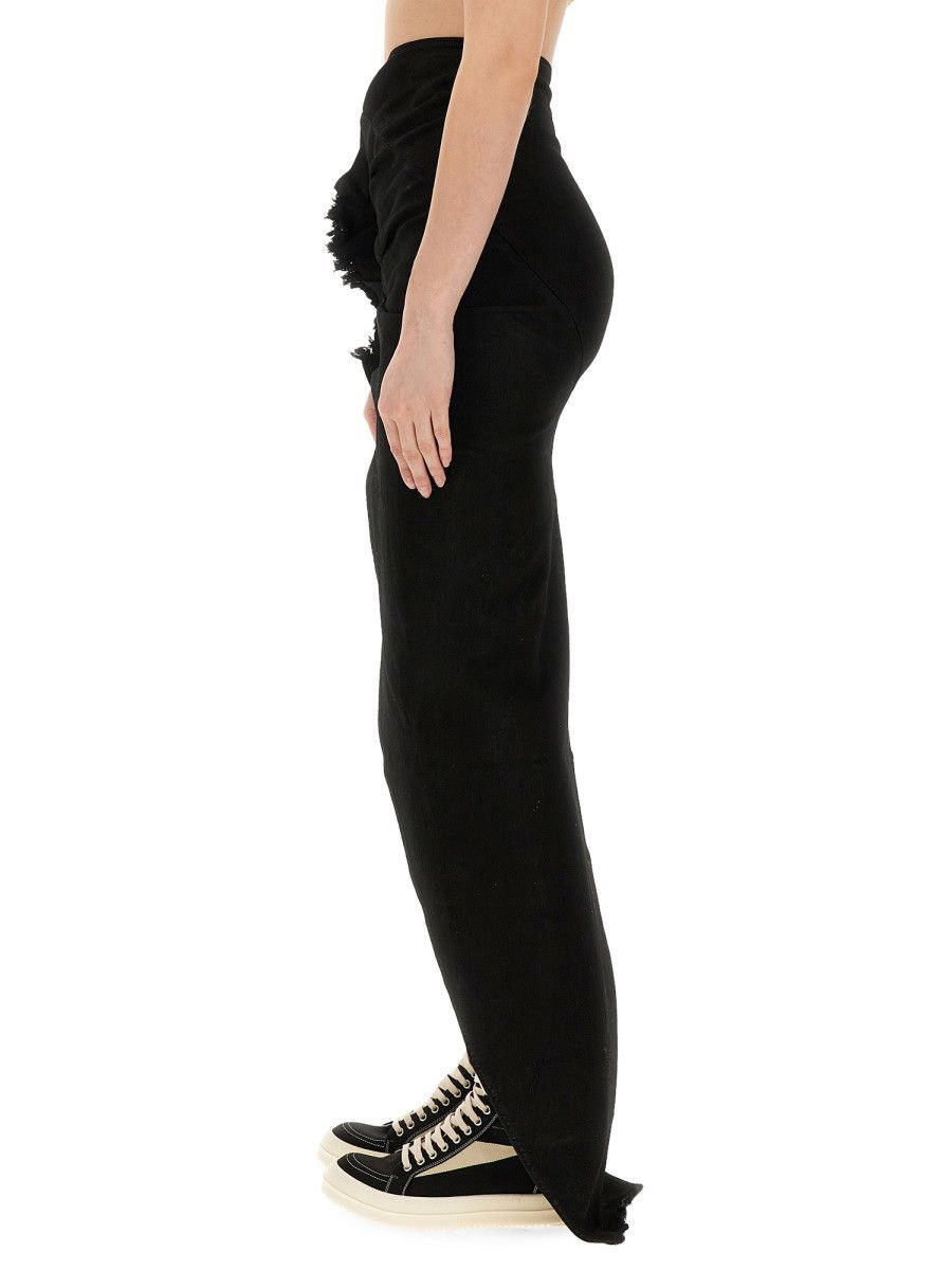 Rick Owens Drkshdw RICK OWENS DRKSHDW LONG SKIRT - BLACK Size 32" / US 10 / IT 46 - 4 Thumbnail