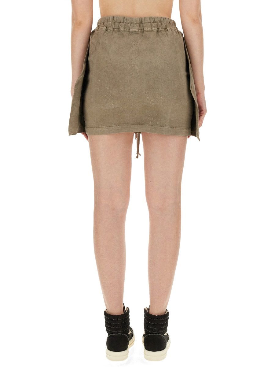 Rick Owens Drkshdw RICK OWENS DRKSHDW MINI LIDO SKIRT - DENIM Size 28" / US 6 / IT 42 - 3 Thumbnail