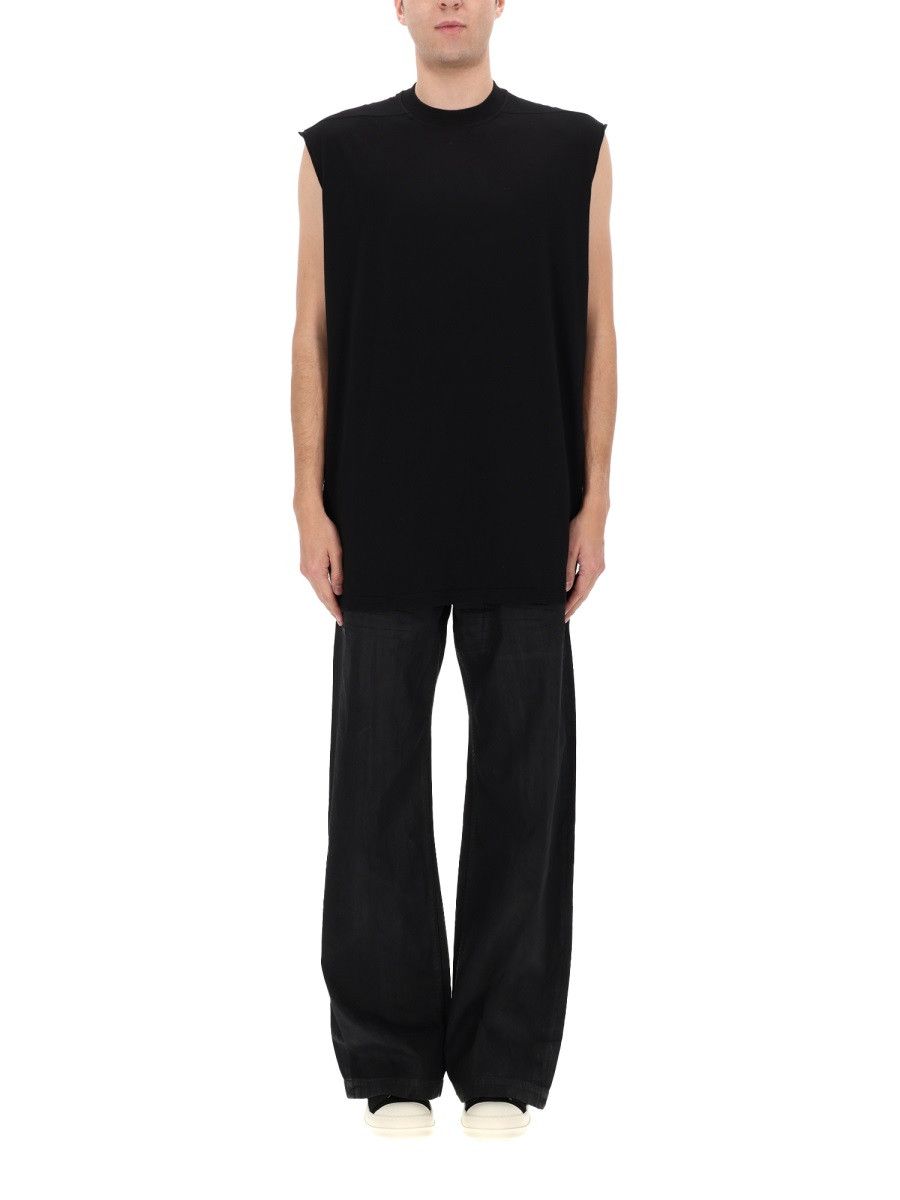 Rick Owens Drkshdw RICK OWENS DRKSHDW "TARP-T" T-SHIRT - BLACK Size US M / EU 48-50 / 2 - 5 Thumbnail