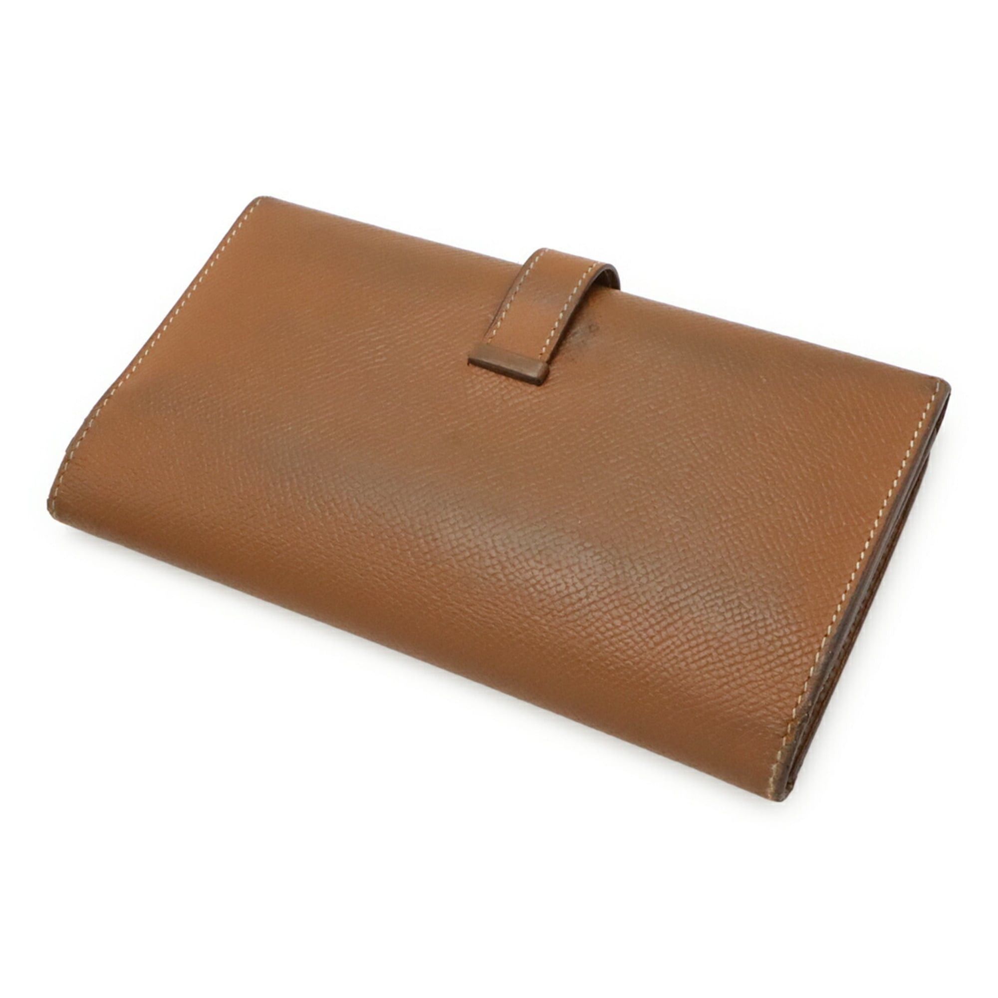 Hermes HERMES Bearn 2PLIS Tri-fold Long Wallet, Veau Epsom Leather, Gold, Camel, Brown, □J Stamp Size ONE SIZE - 3 Thumbnail