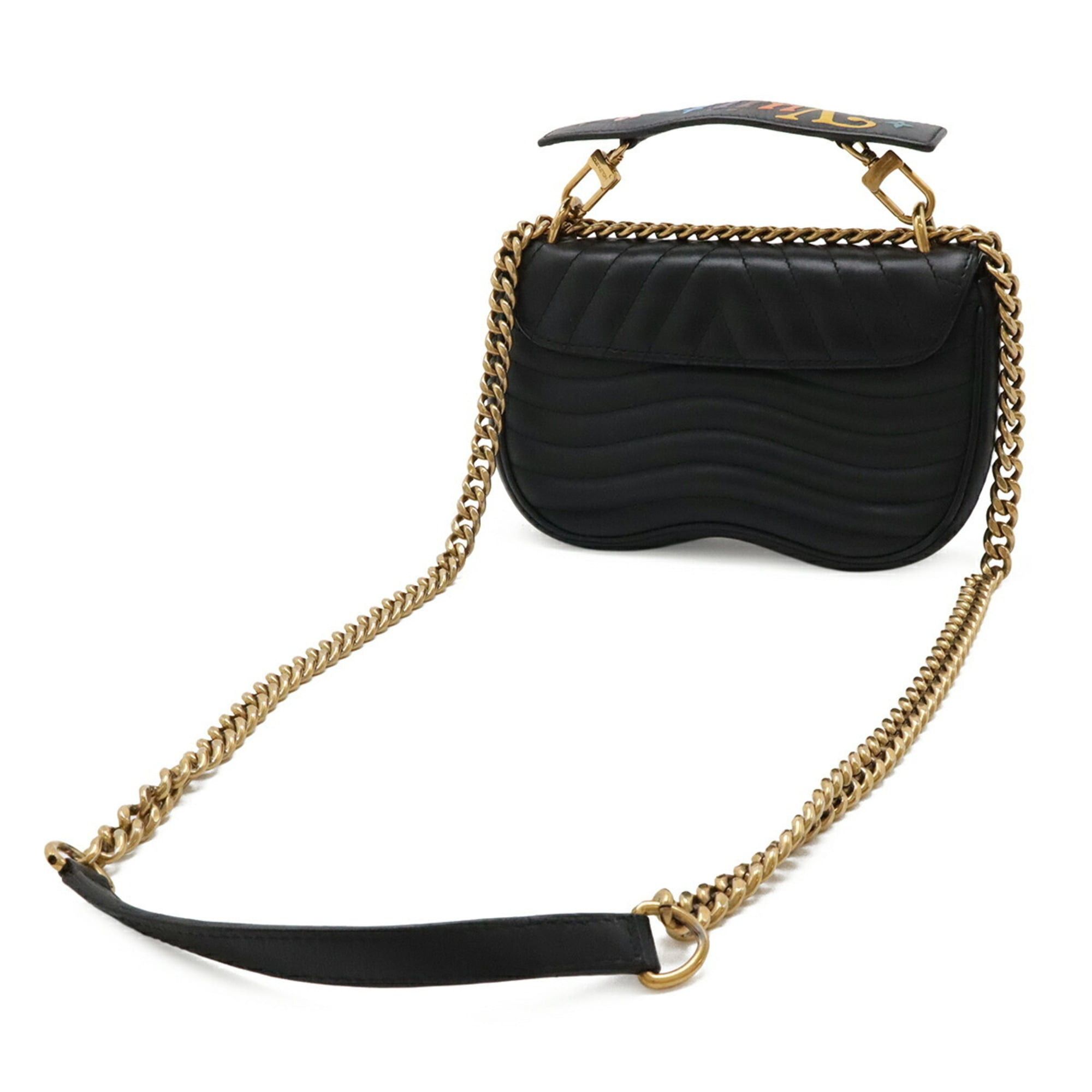 Louis Vuitton Louis Vuitton New Wave Chain Bag PM Shoulder Leather Noir Black M51683 Size ONE SIZE - 3 Thumbnail