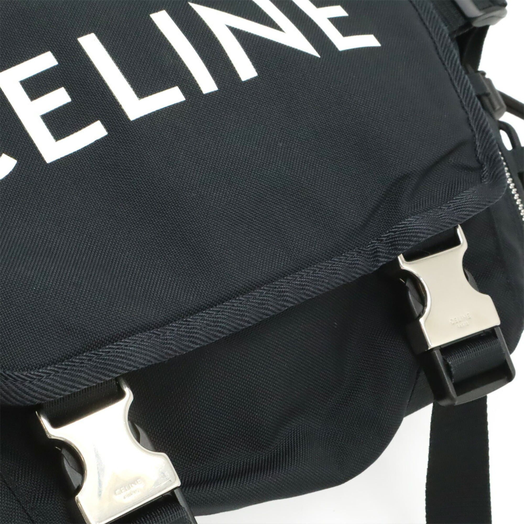 Celine CELINE Medium Trekking Handbag Shoulder Bag Body Crossbody Nylon Black 198692 Size ONE SIZE - 10 Thumbnail