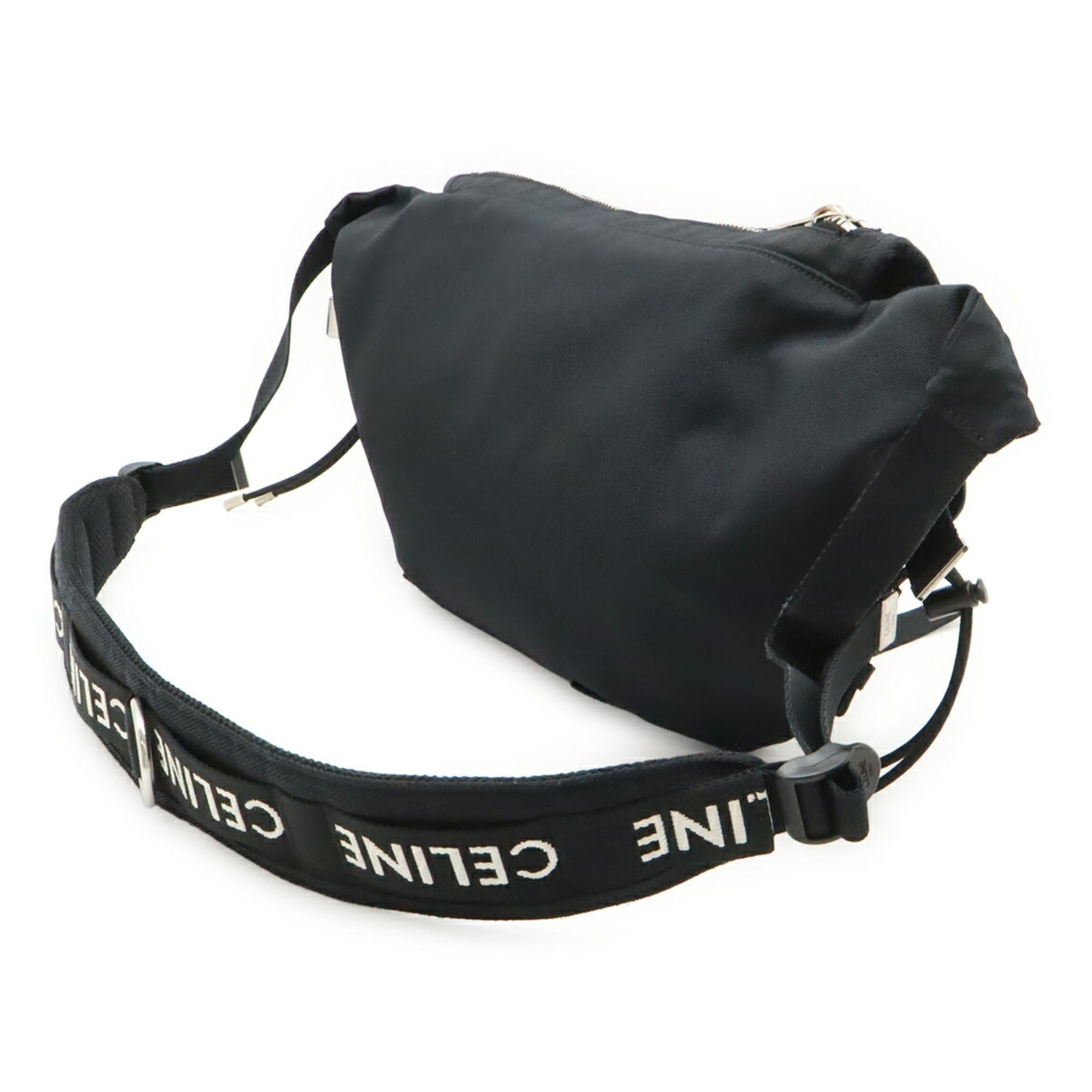 Celine CELINE Medium Trekking Handbag Shoulder Bag Body Crossbody Nylon Black 198692 Size ONE SIZE - 3 Thumbnail