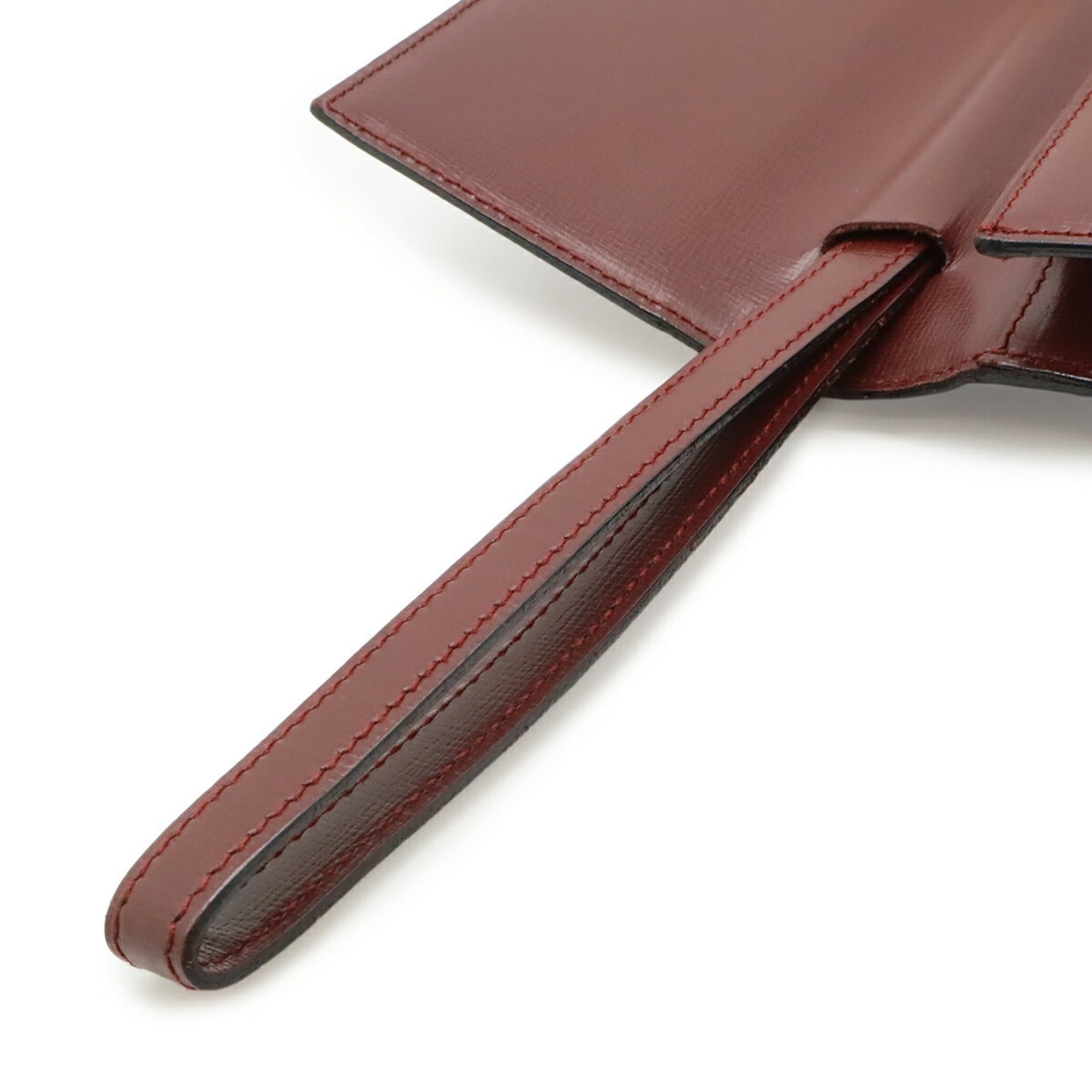 Cartier Cartier Must de Line Second Bag Clutch Leather Bordeaux Red Size ONE SIZE - 7 Thumbnail