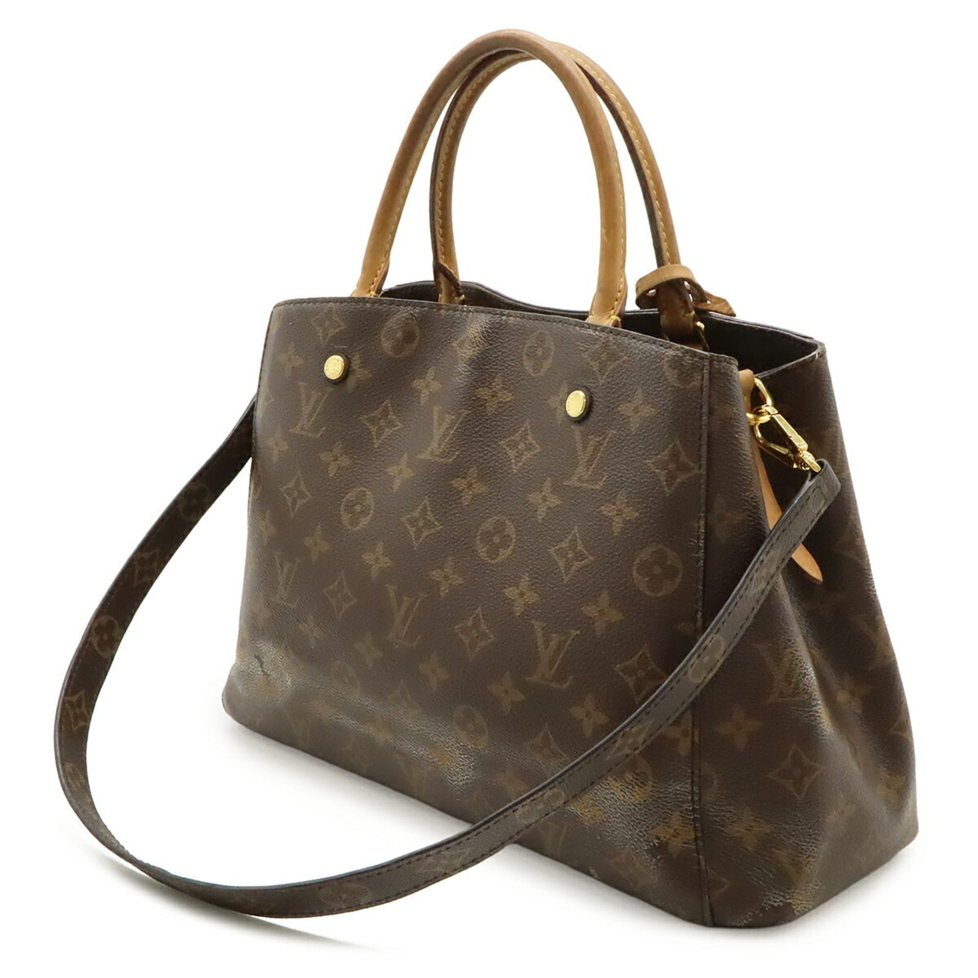 Louis Vuitton LOUIS VUITTON Monogram Montaigne MM Handbag Shoulder Bag M41056 Size ONE SIZE - 3 Thumbnail
