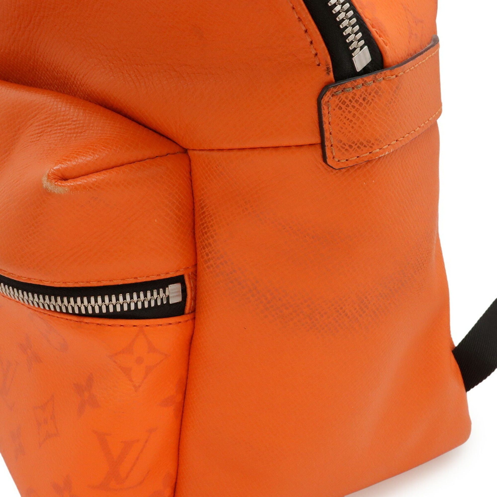 Louis Vuitton Louis Vuitton Taigarama Monogram Eclipse Discovery Backpack Rucksack Volcano Orange M30230 Size ONE SIZE - 6 Thumbnail