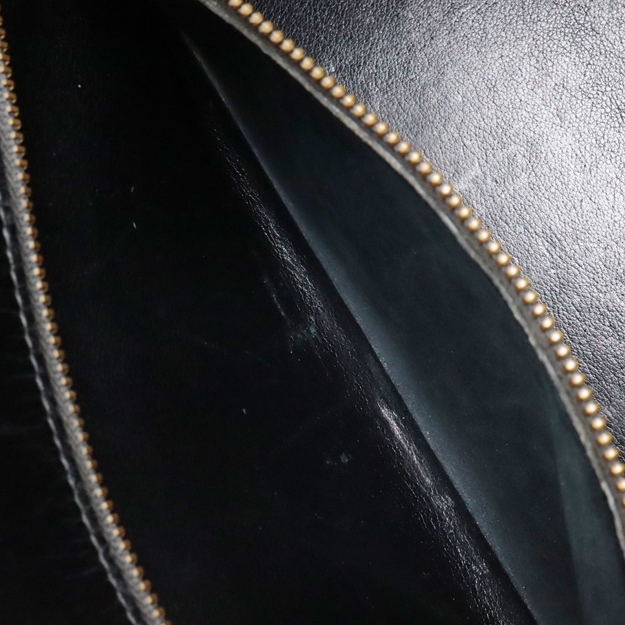 Hermes HERMES Kelly 32 handbag, external stitching, box calf leather, black, with "T" stamp. Size ONE SIZE - 10 Thumbnail