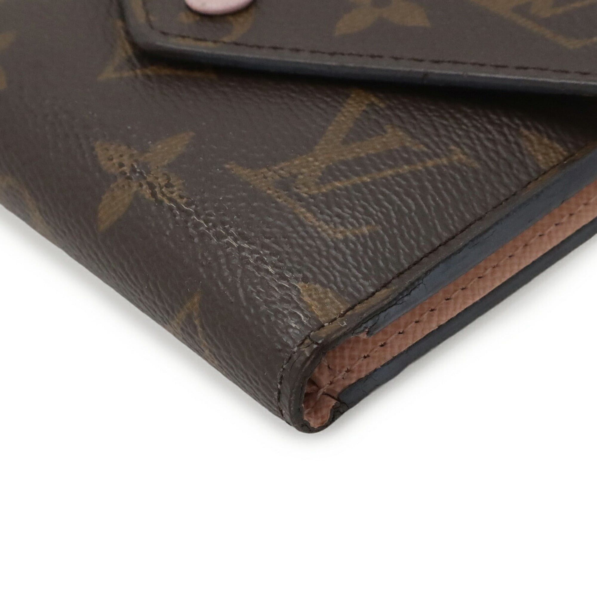 Louis Vuitton Louis Vuitton Monogram Portefeuille Victorine Tri-fold Wallet Rose Ballerine Pink M62360 Size ONE SIZE - 4 Thumbnail