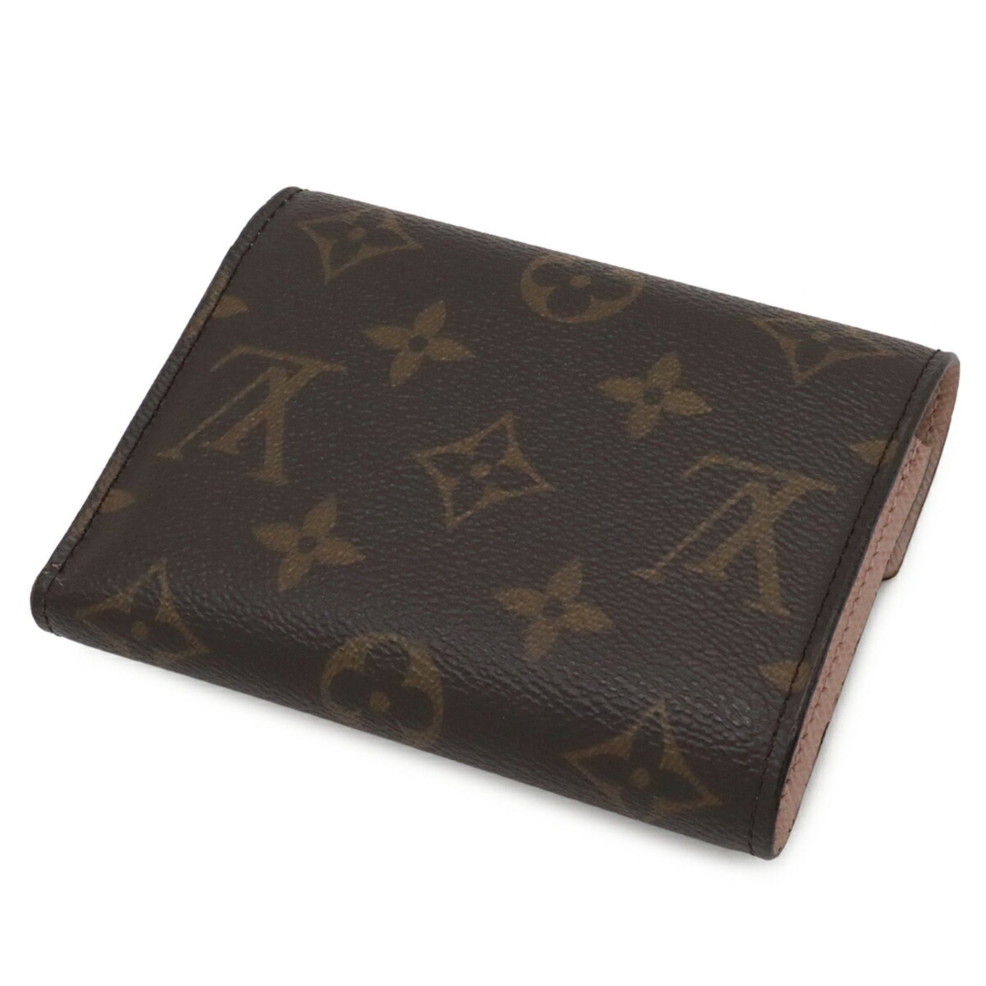 Louis Vuitton Louis Vuitton Monogram Portefeuille Victorine Tri-fold Wallet Rose Ballerine Pink M62360 Size ONE SIZE - 3 Thumbnail