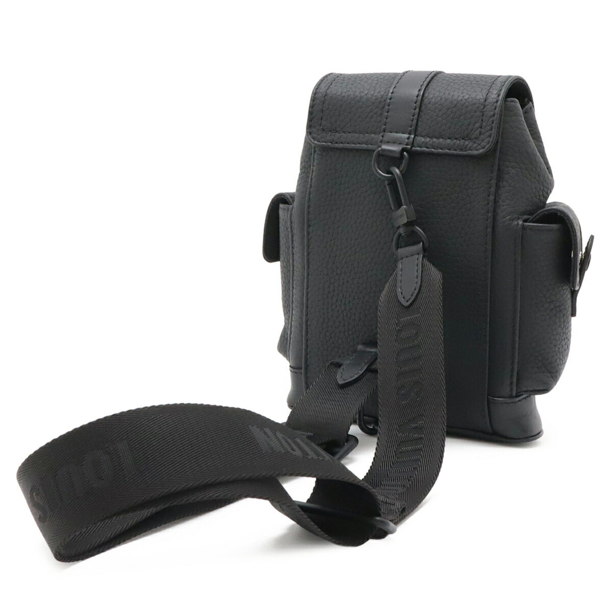 Louis Vuitton Louis Vuitton Taurillon Christopher XS Shoulder Bag Crossbody Sling Leather Noir Black M58495 Size ONE SIZE - 3 Thumbnail