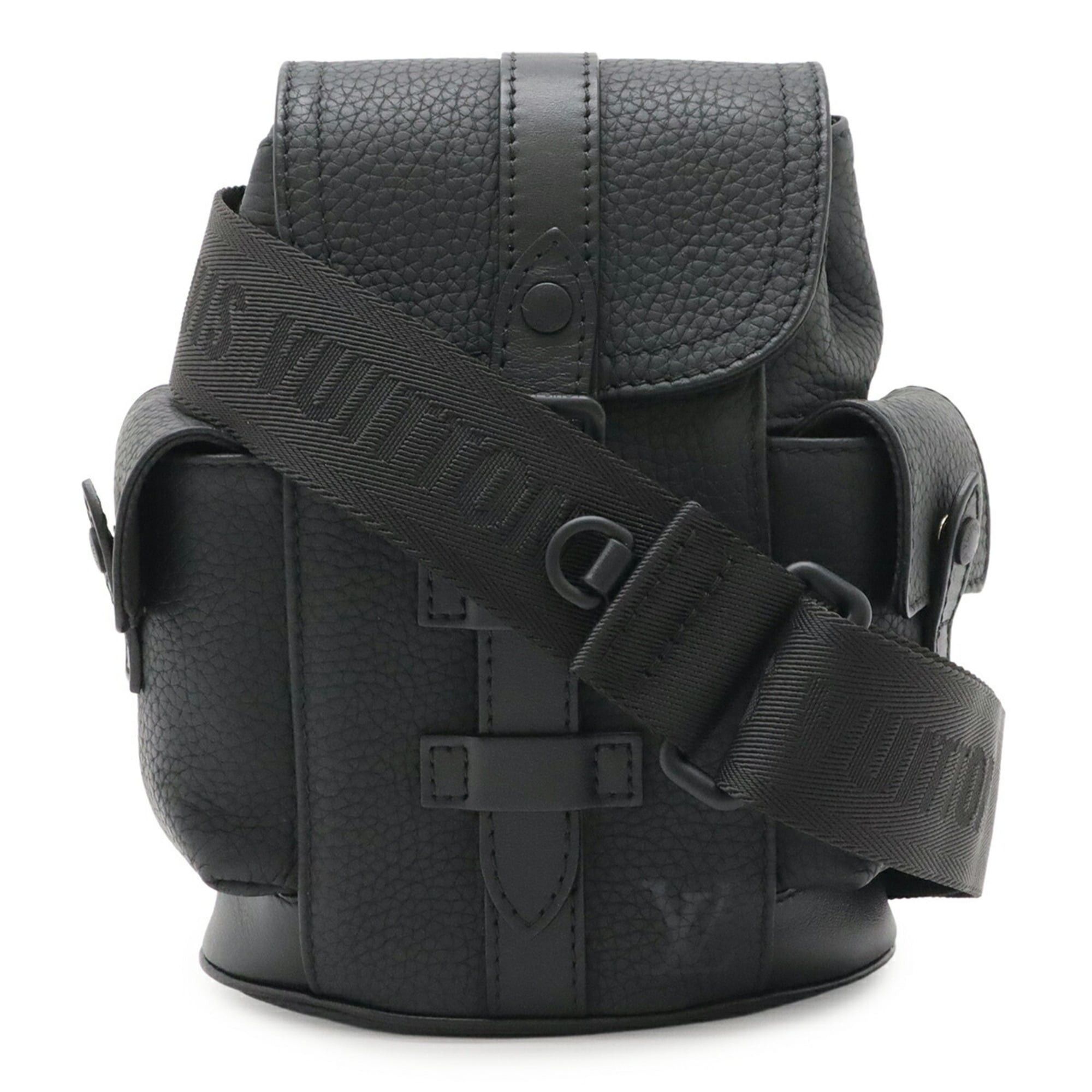 Louis Vuitton Louis Vuitton Taurillon Christopher XS Shoulder Bag Crossbody Sling Leather Noir Black M58495 Size ONE SIZE - 2 Thumbnail