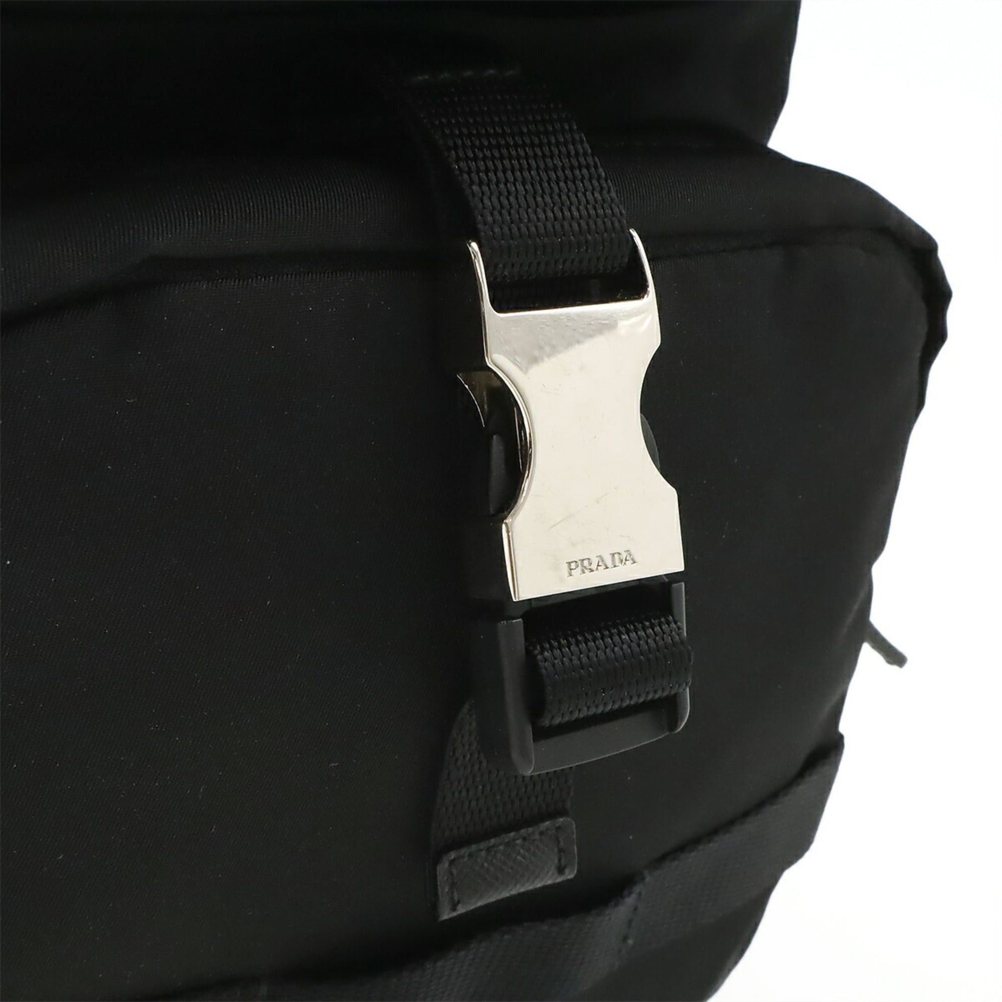 Prada PRADA body bag/shoulder bag, nylon and leather, NERO (black), 2VZ013 Size ONE SIZE - 10 Thumbnail