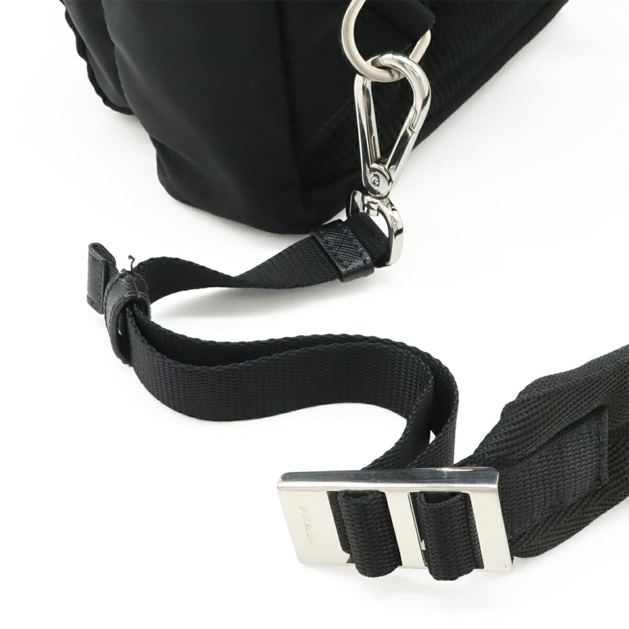 Prada PRADA body bag/shoulder bag, nylon and leather, NERO (black), 2VZ013 Size ONE SIZE - 6 Thumbnail