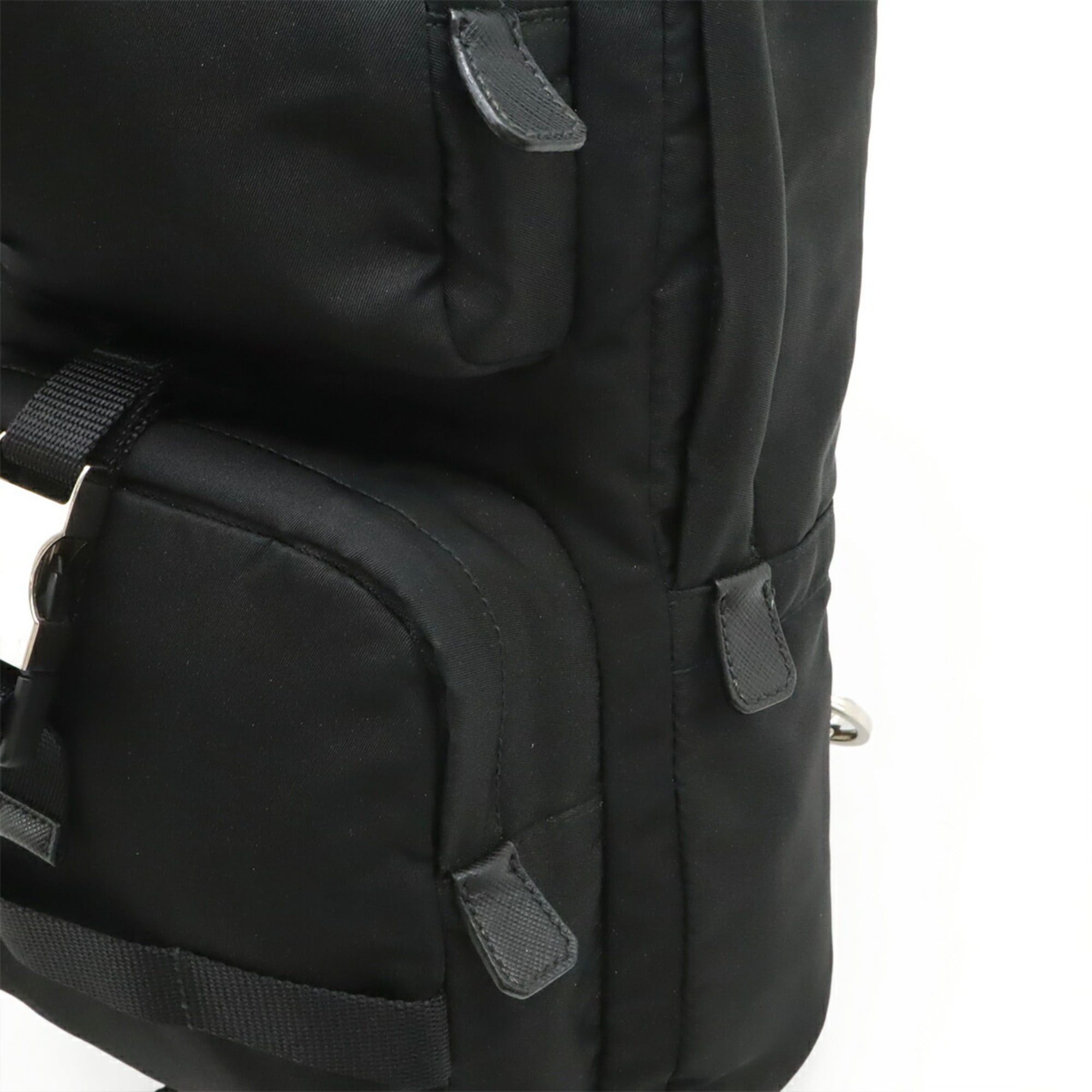 Prada PRADA body bag/shoulder bag, nylon and leather, NERO (black), 2VZ013 Size ONE SIZE - 9 Thumbnail