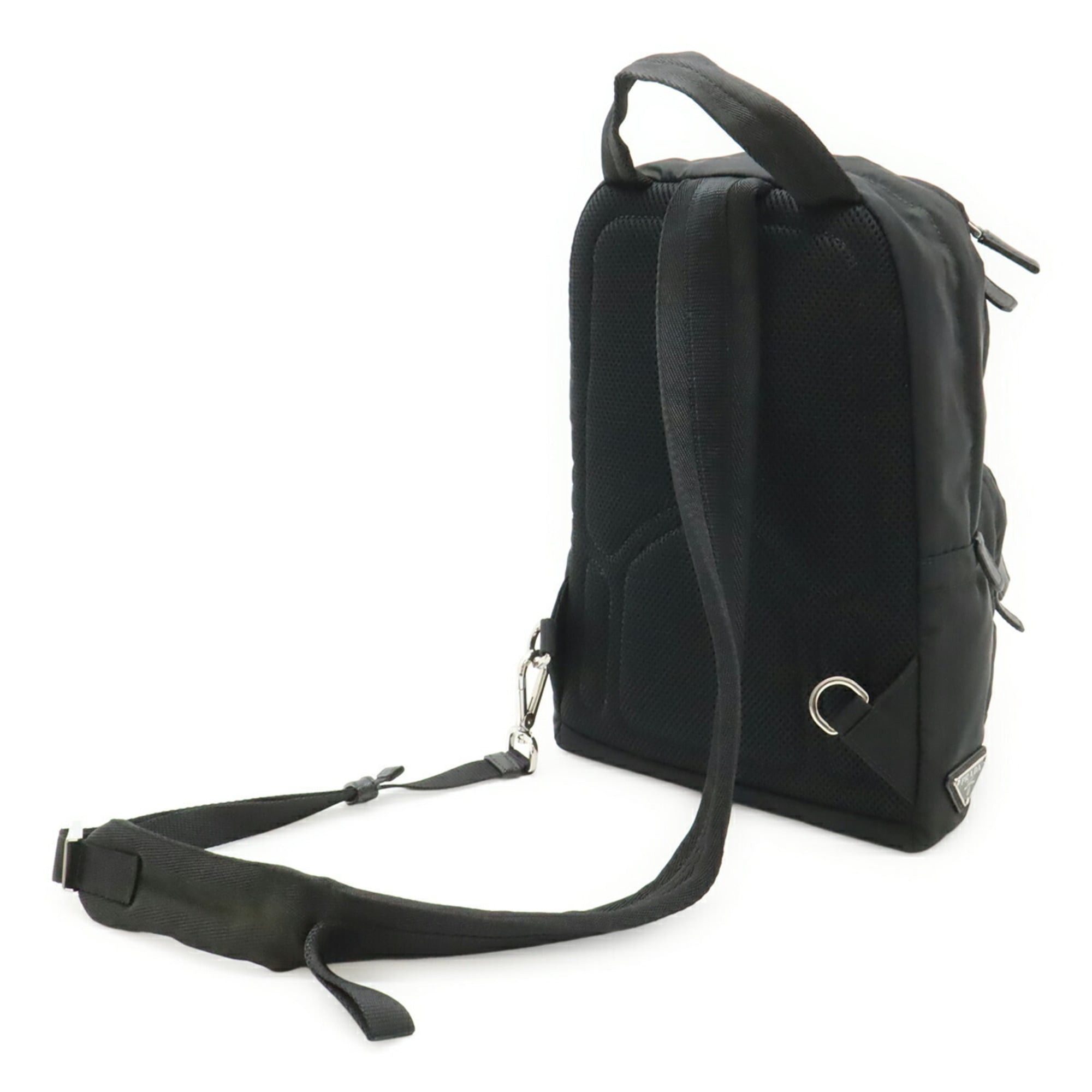 Prada PRADA body bag/shoulder bag, nylon and leather, NERO (black), 2VZ013 Size ONE SIZE - 3 Thumbnail