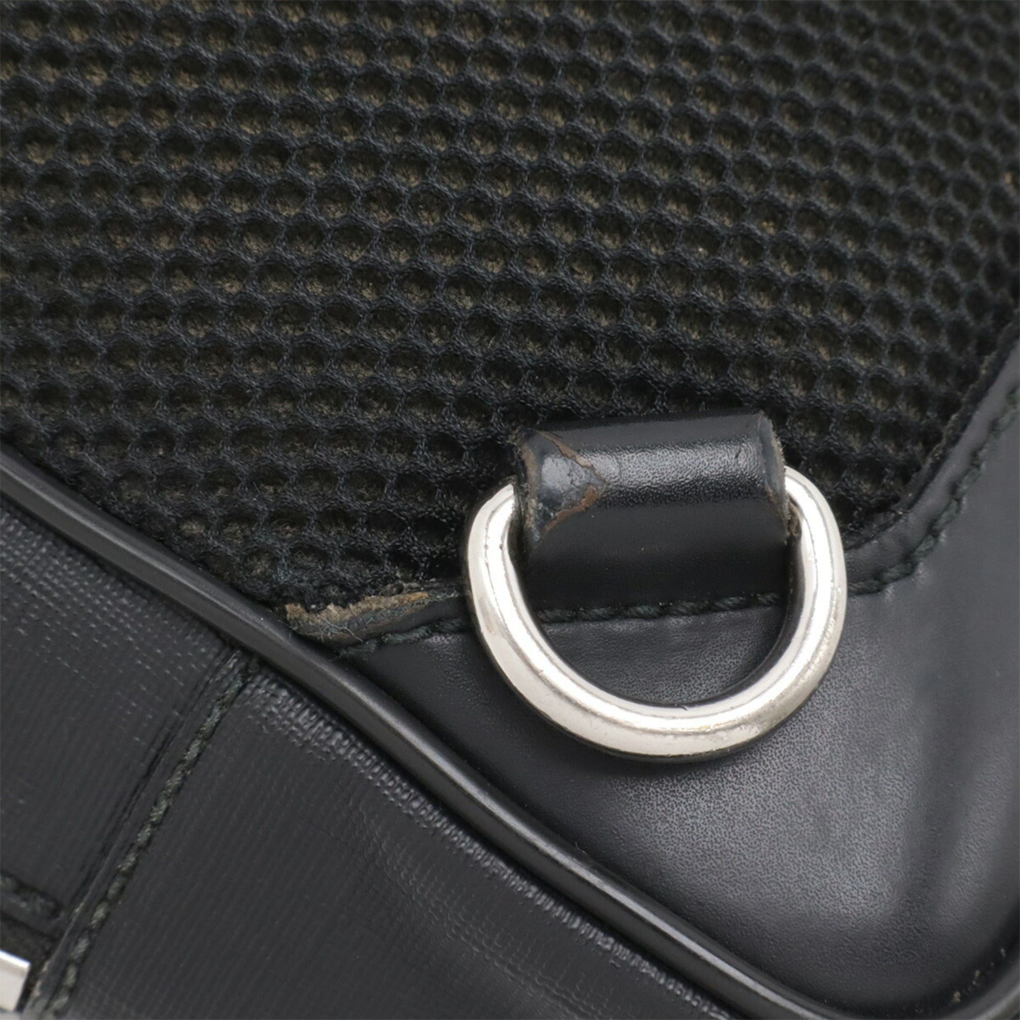Gucci GUCCI GG Supreme Web Stripe Body Bag Sling Shoulder Leather Black Gray 478325 Size ONE SIZE - 6 Thumbnail