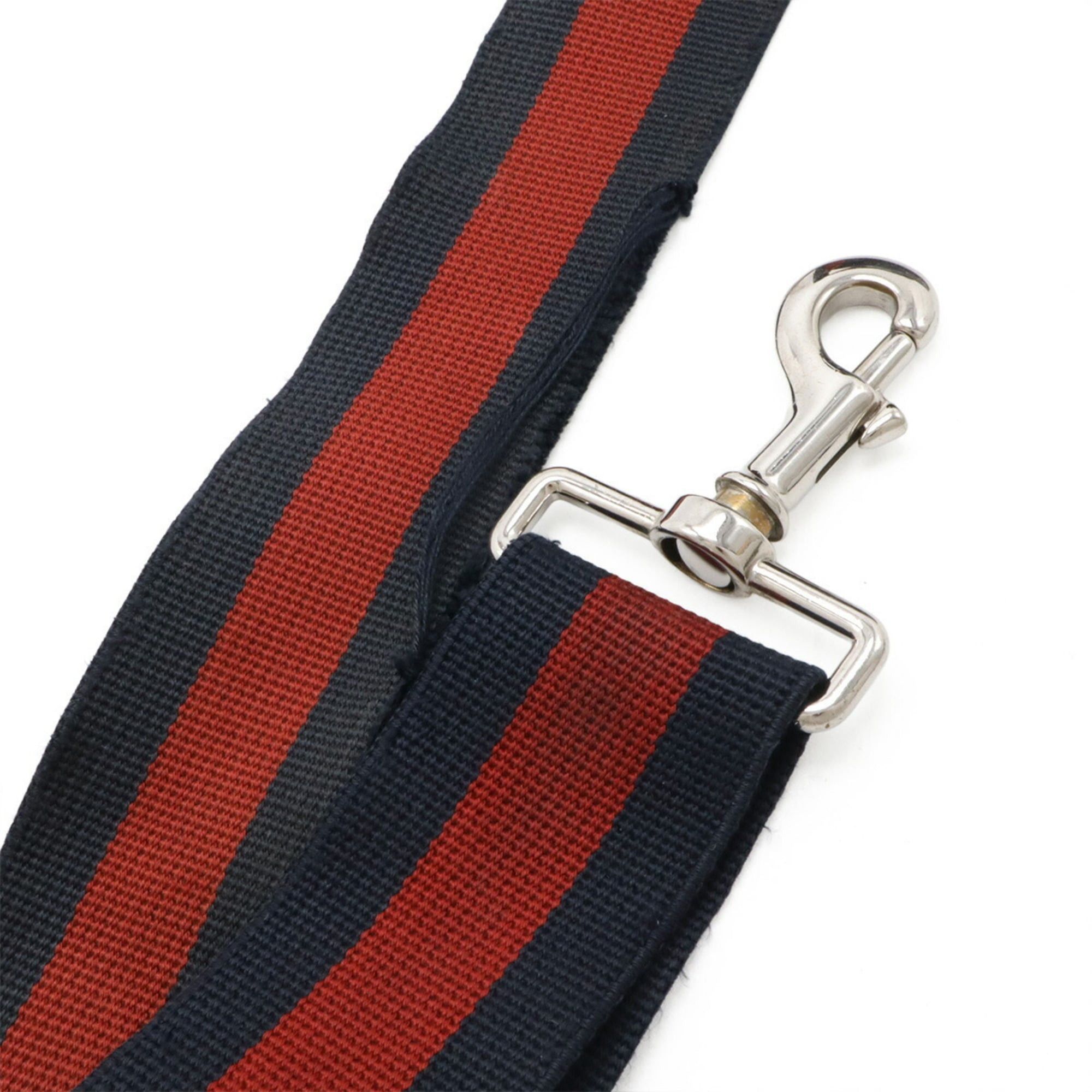 Gucci GUCCI GG Supreme Web Stripe Body Bag Sling Shoulder Leather Black Gray 478325 Size ONE SIZE - 8 Thumbnail