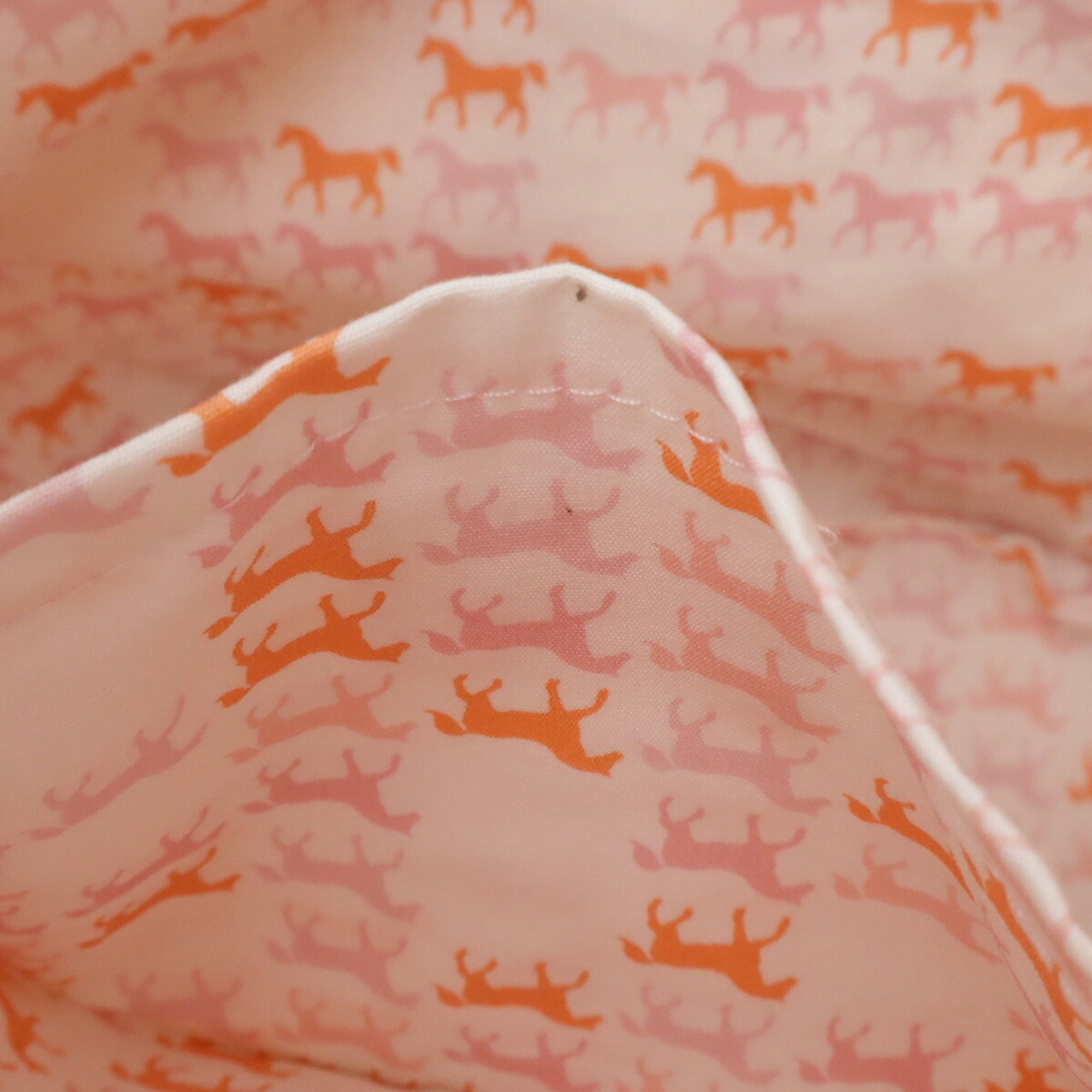 Hermes HERMES Caval Color Backpack Rucksack for Kids - Horse Stripe Cotton Pink & White Size ONE SIZE - 7 Thumbnail