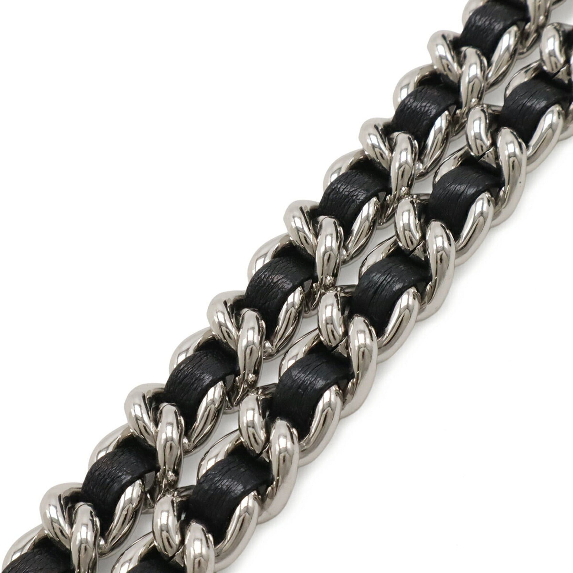 Chanel CHANEL Matelassé Chain Around Coco Mark Shoulder Bag, Leather, Black, A49889 Size ONE SIZE - 6 Thumbnail