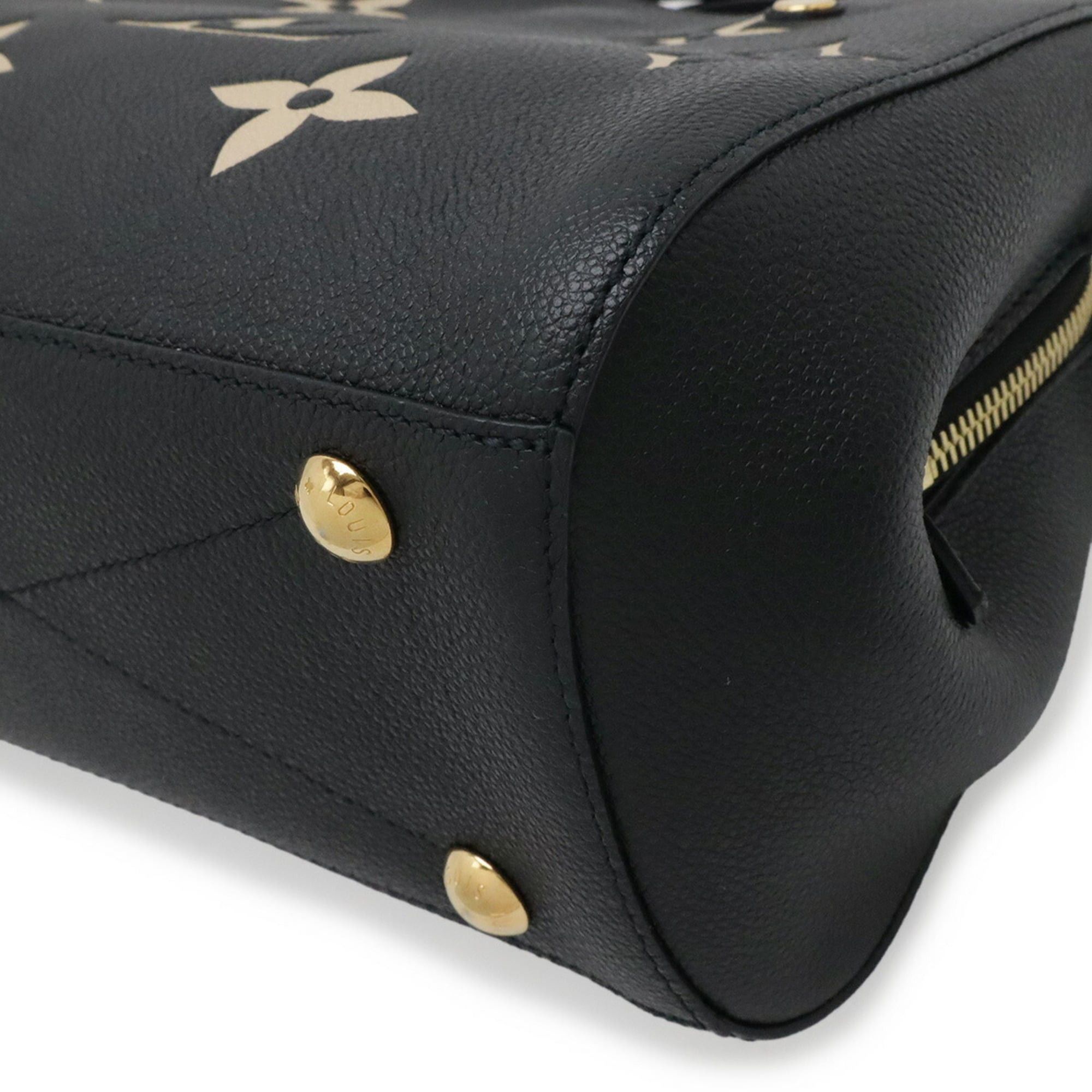 Louis Vuitton Louis Vuitton Monogram Empreinte Montaigne BB Handbag Shoulder Bag Noir Black M45778 Size ONE SIZE - 4 Thumbnail