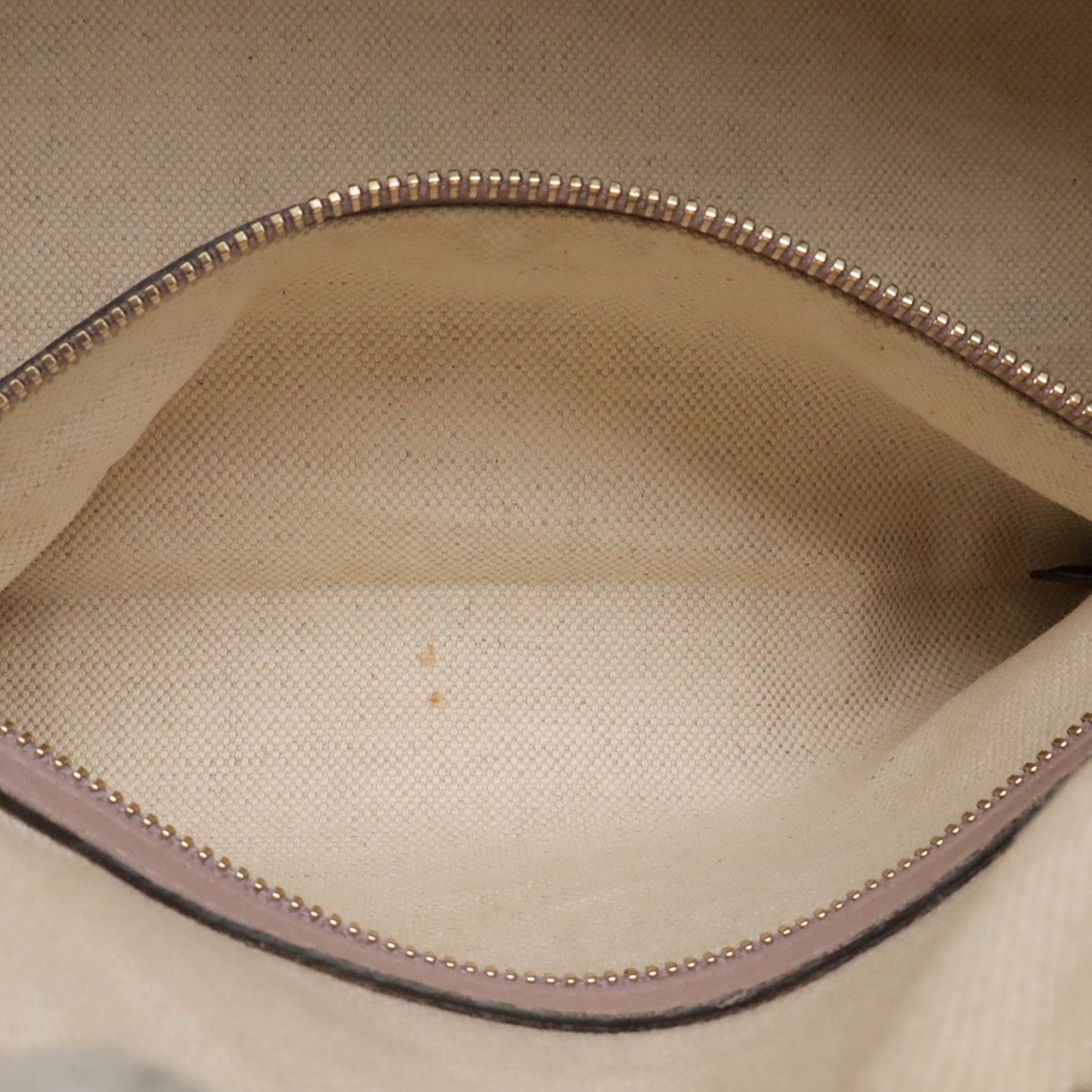 Gucci GUCCI GG Canvas Sherry Line Handbag, Leather, Beige, Pink, Red, 269876 Size ONE SIZE - 10 Thumbnail