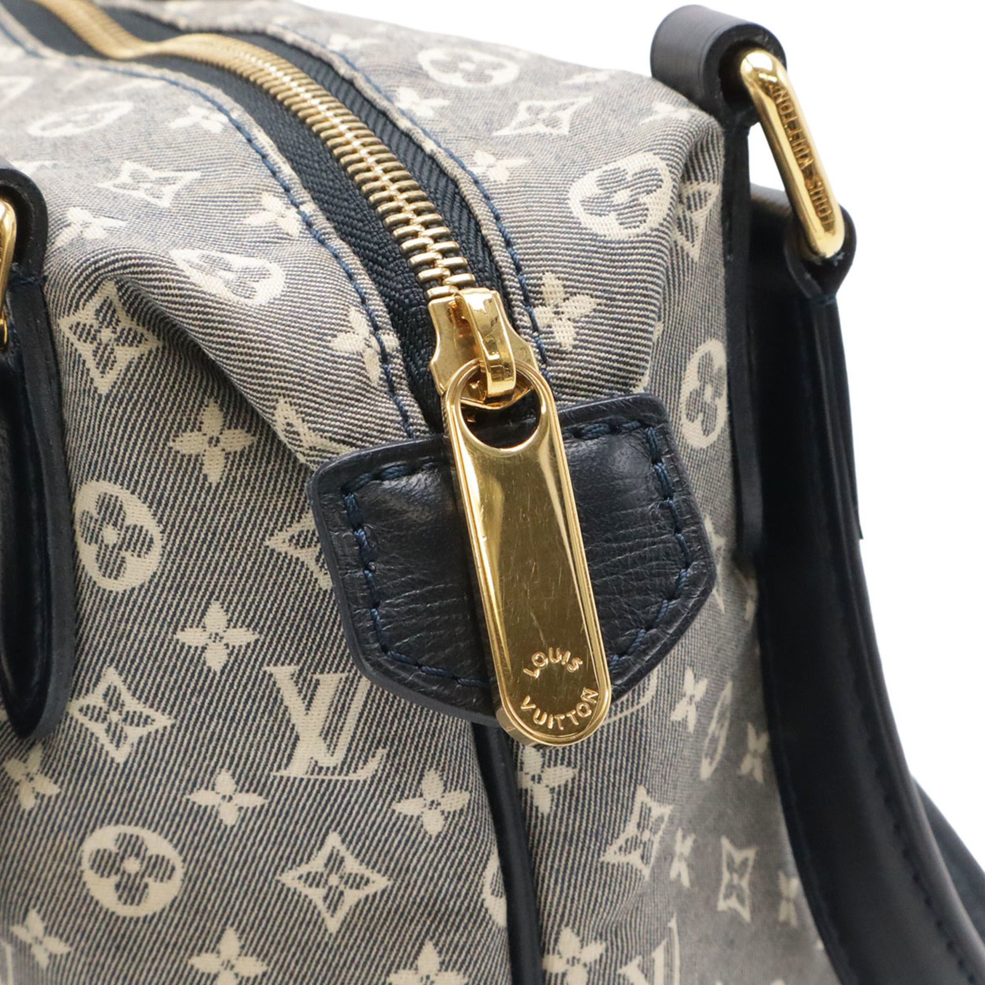 Louis Vuitton Louis Vuitton Monogram Idylle Ballade MM Tote Bag Shoulder Ankle Blue M40571 Size ONE SIZE - 6 Thumbnail