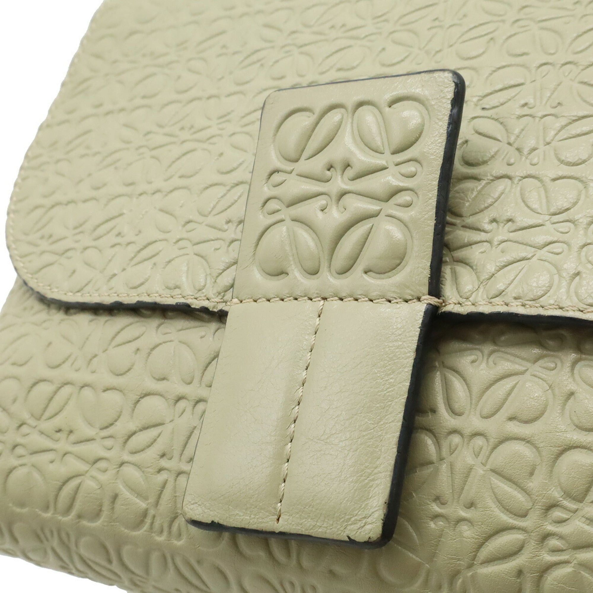 Loewe LOEWE Repeat Anagram Avenue Chain Shoulder Bag, Leather, Sand Beige, 310.89.N49 Size ONE SIZE - 9 Thumbnail