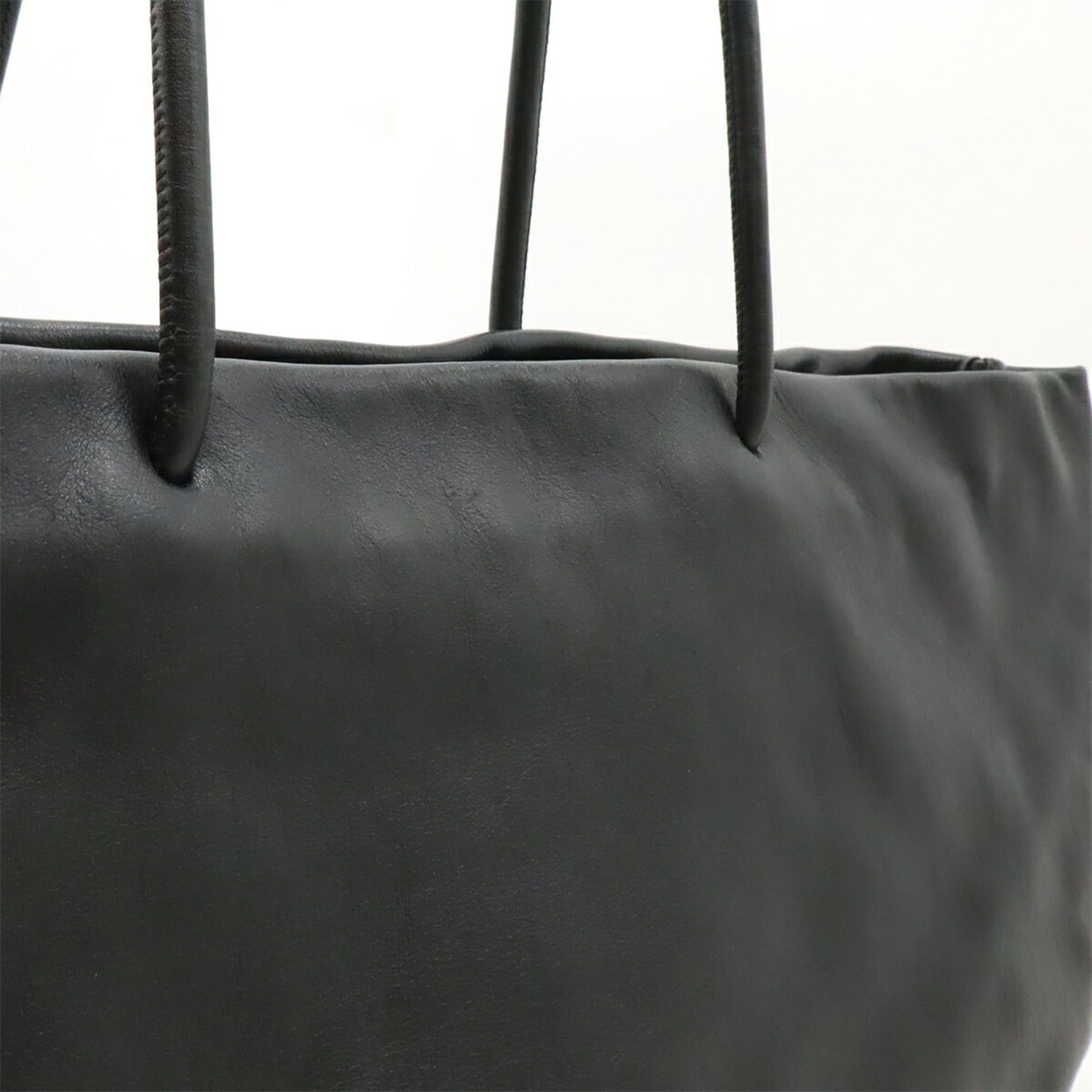Chanel CHANEL Essential Tote Bag, Large Shoulder Leather, Black/White, A46882 Size ONE SIZE - 9 Thumbnail