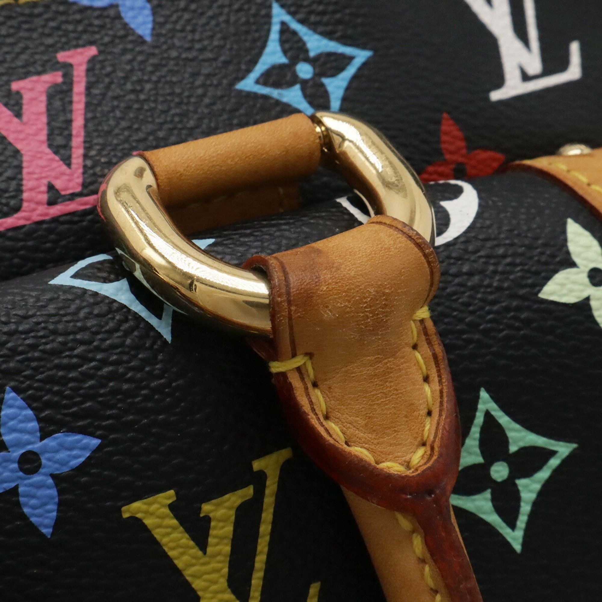 Louis Vuitton Louis Vuitton Monogram Multicolor Rita Handbag Shoulder Bag Chain Noir Black M40126 Size ONE SIZE - 7 Thumbnail