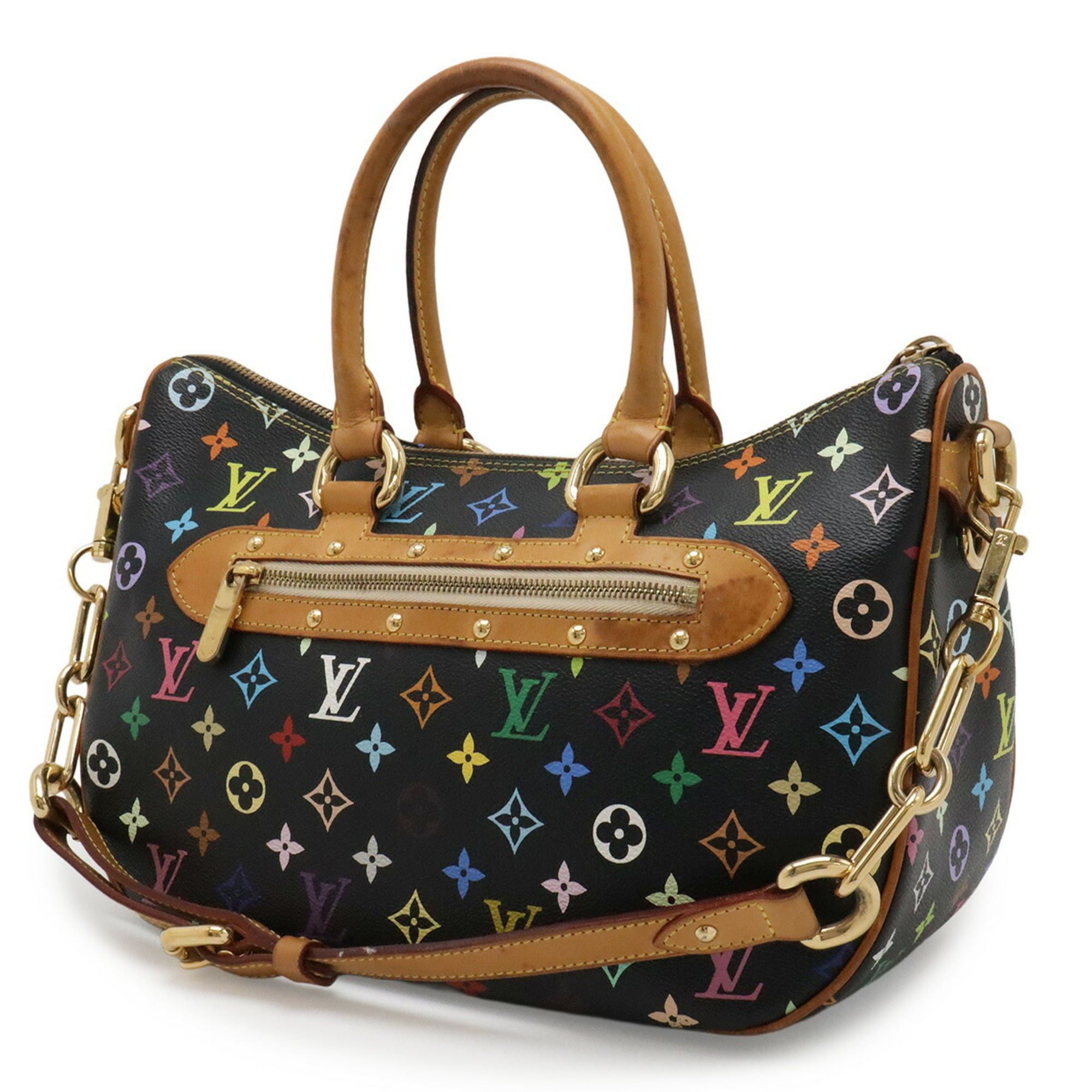 Louis Vuitton Louis Vuitton Monogram Multicolor Rita Handbag Shoulder Bag Chain Noir Black M40126 Size ONE SIZE - 3 Thumbnail