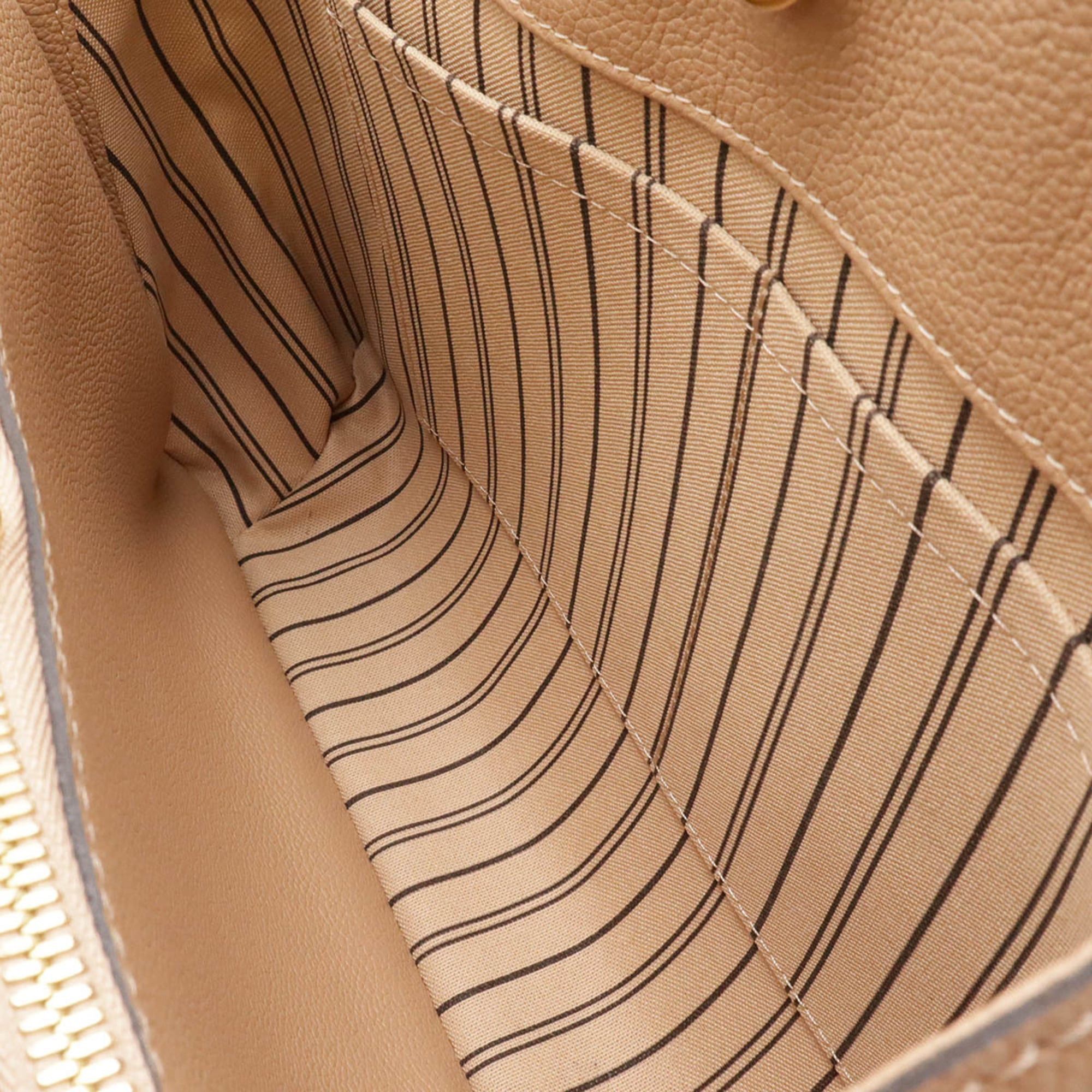 Louis Vuitton LOUIS VUITTON Monogram Empreinte Montaigne MM Handbag Shoulder Bag Taupe M41682 Size ONE SIZE - 7 Thumbnail
