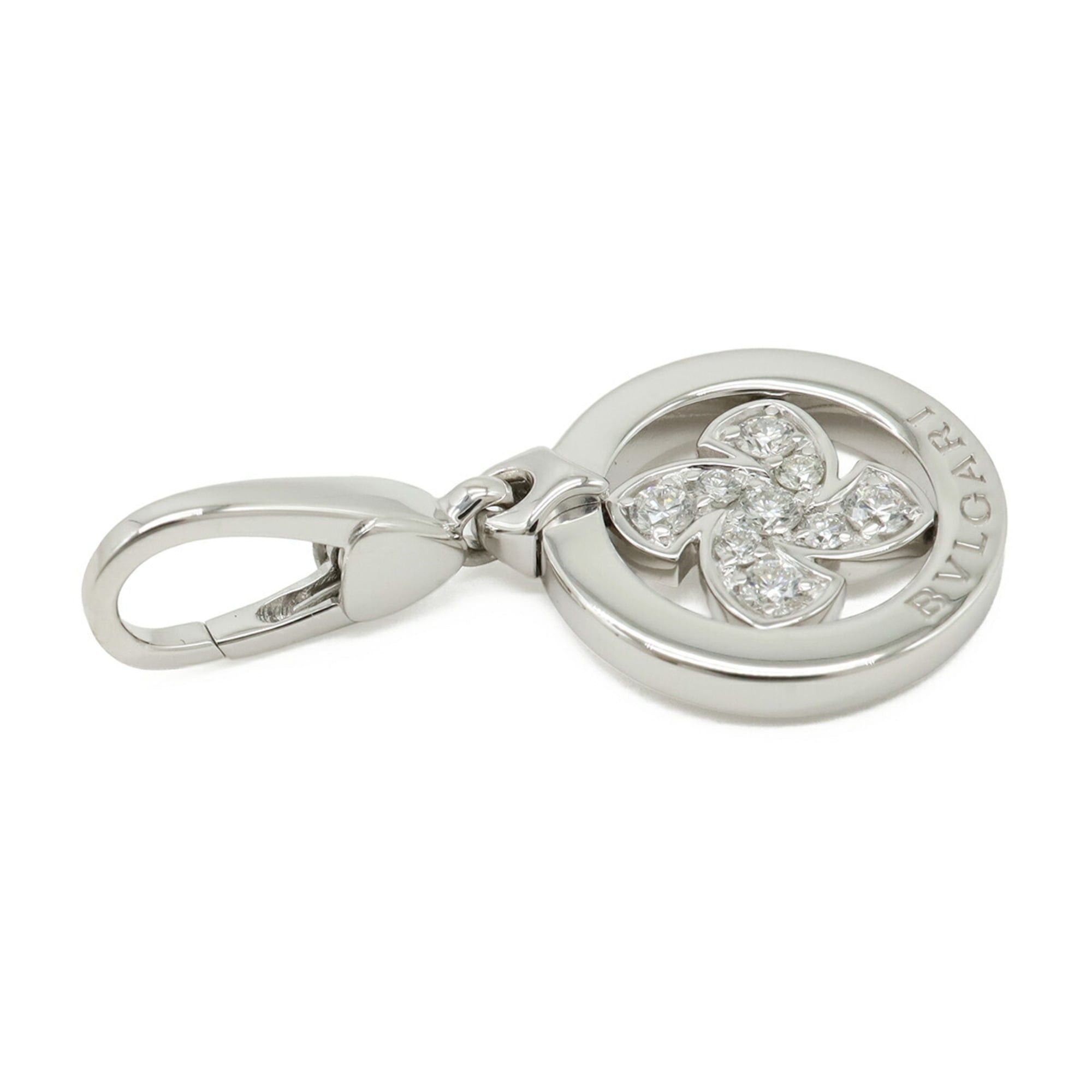 Bvlgari BVLGARI Tondo Windmill Motif Charm Pendant Top 18KWG White Gold Diamond 345409 Size ONE SIZE - 5 Thumbnail