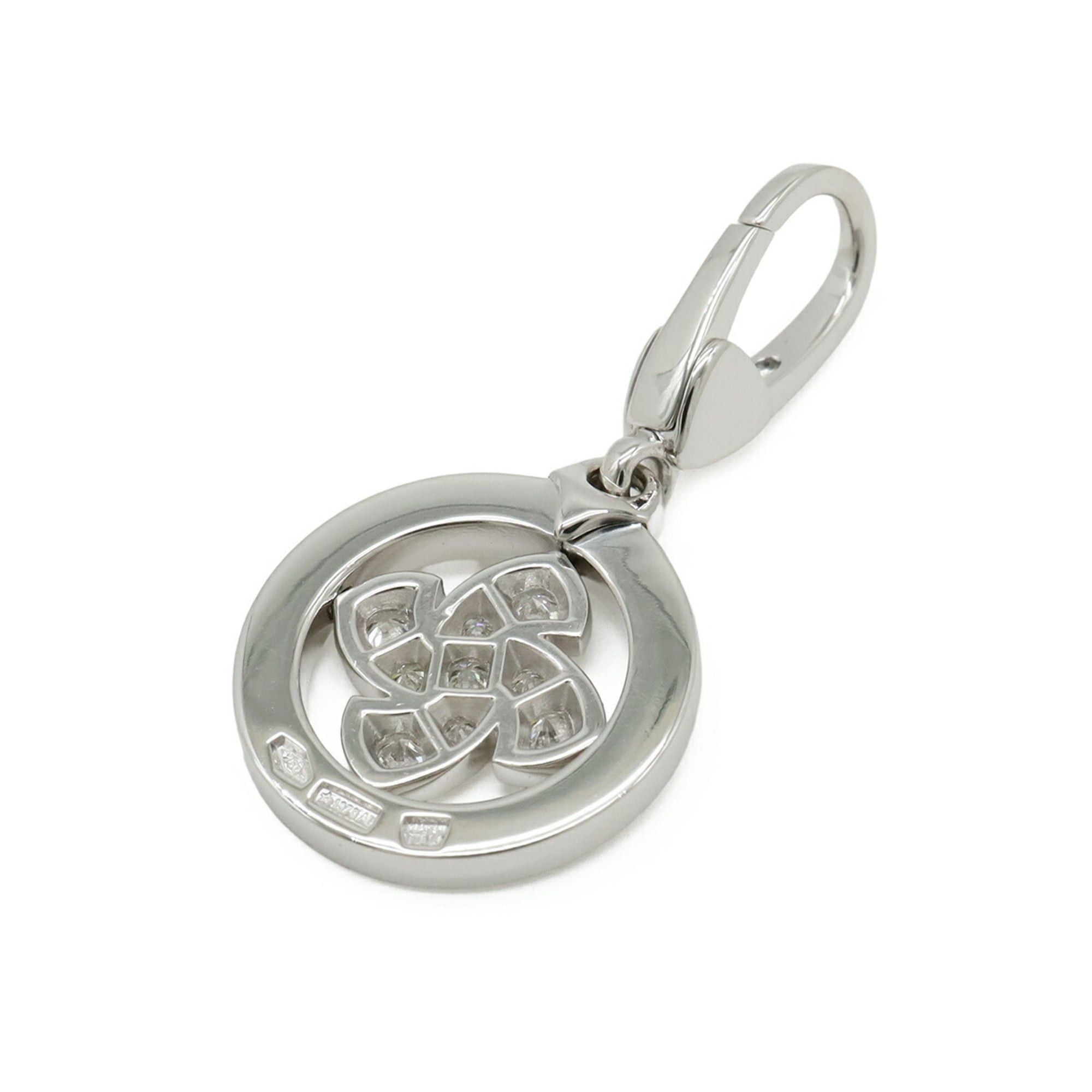 Bvlgari BVLGARI Tondo Windmill Motif Charm Pendant Top 18KWG White Gold Diamond 345409 Size ONE SIZE - 3 Thumbnail