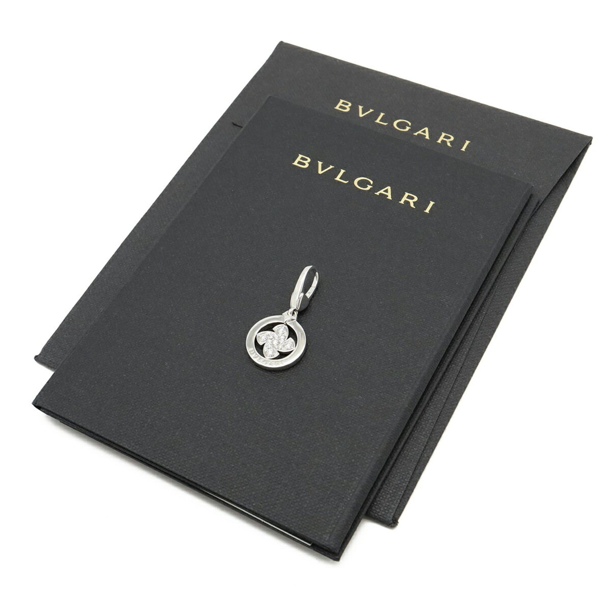 Bvlgari BVLGARI Tondo Windmill Motif Charm Pendant Top 18KWG White Gold Diamond 345409 Size ONE SIZE - 7 Thumbnail