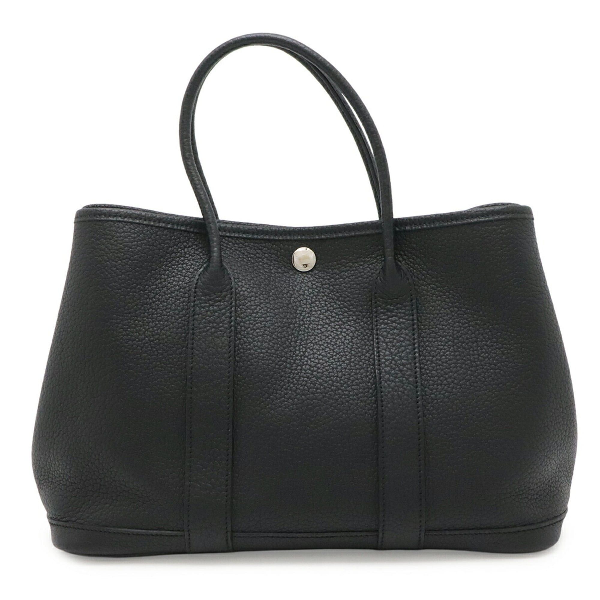 Hermes HERMES Garden TPM Tote Bag Handbag Negonda Leather Noir Black □L Stamp Size ONE SIZE - 2 Thumbnail