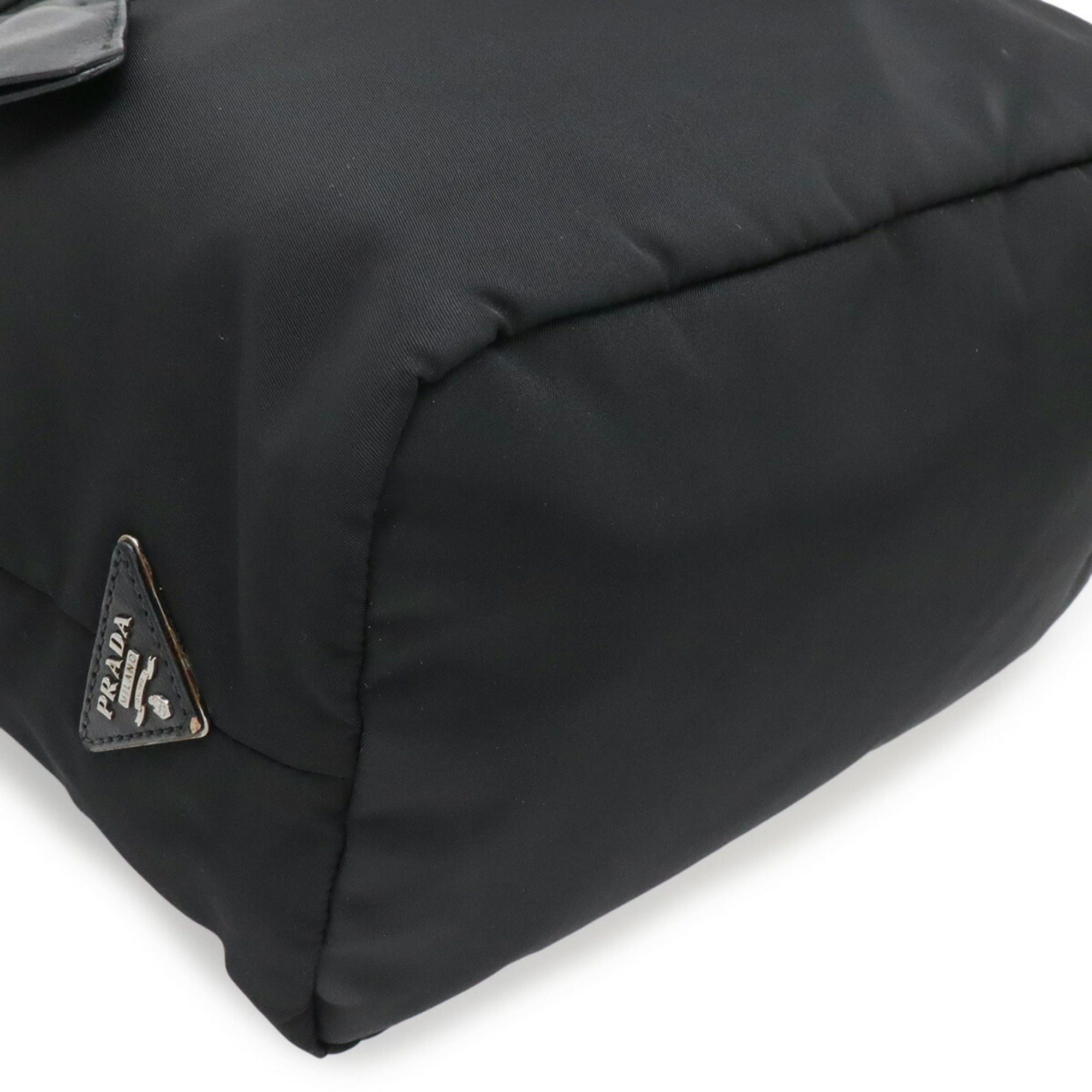Prada PRADA Reversible Tote Bag/Shoulder Bag, Nylon, Black (NERO), BN1959 Size ONE SIZE - 4 Thumbnail