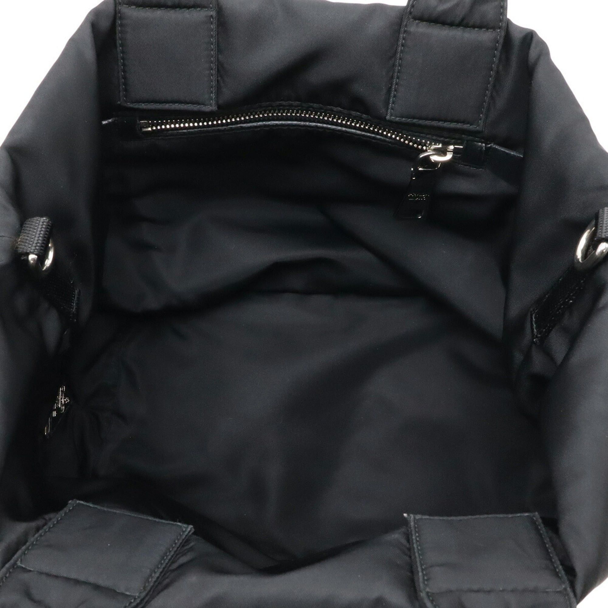 Prada PRADA Reversible Tote Bag/Shoulder Bag, Nylon, Black (NERO), BN1959 Size ONE SIZE - 7 Thumbnail