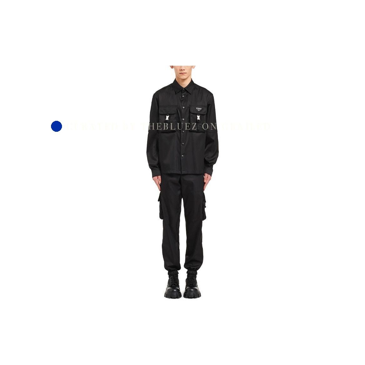 Prada Utility Button-Up Shirt in Black Size US XL / EU 56 / 4 - 9 Thumbnail