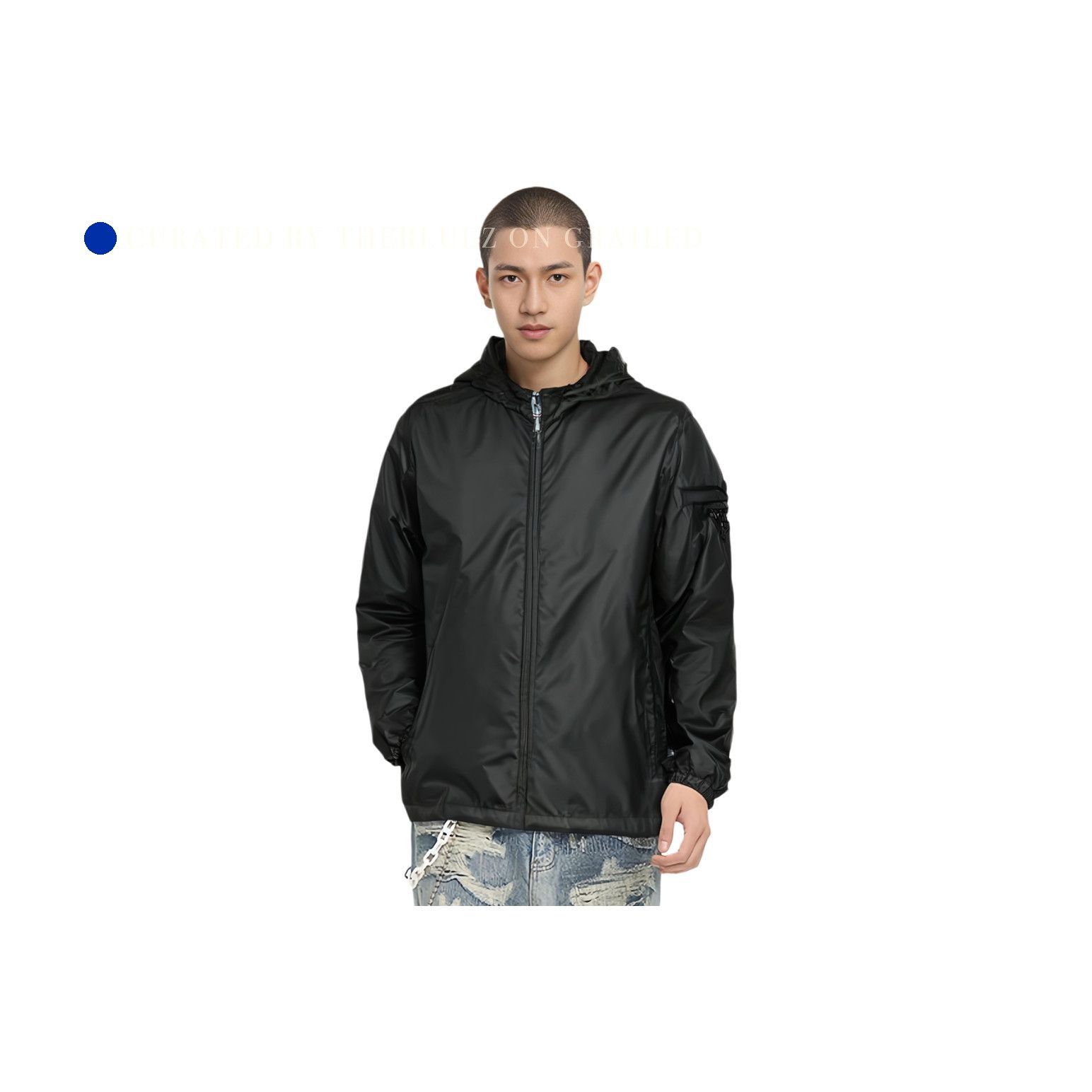 Prada Hooded Lightweight Jacket in Black Size US XXL / EU 58 / 5 - 6 Thumbnail