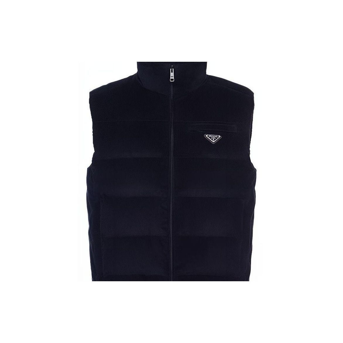 Prada Blue Corduroy Puffer Vest Size US L / EU 52-54 / 3 - 10 Thumbnail