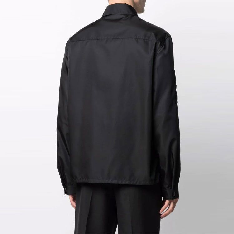 Prada Black Re-Nylon Logo Zipper Jacket Size S Size US S / EU 44-46 / 1 - 8 Thumbnail