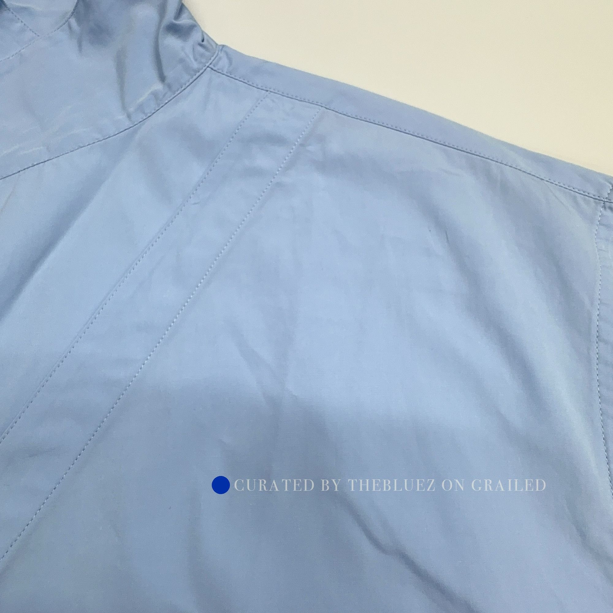 Prada Stylish Blue Logo Patch Button Up Shirt Size US L / EU 52-54 / 3 - 8 Thumbnail