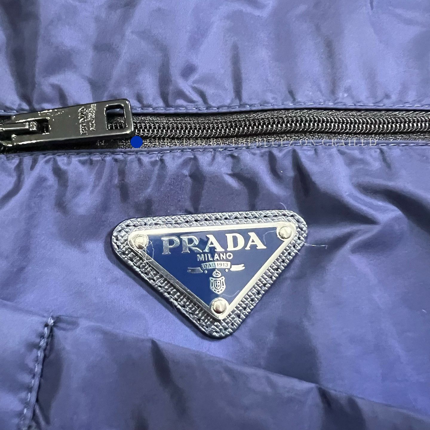 Prada Hooded Logo Plaque Jacket in Blue Size US M / EU 48-50 / 2 - 5 Thumbnail