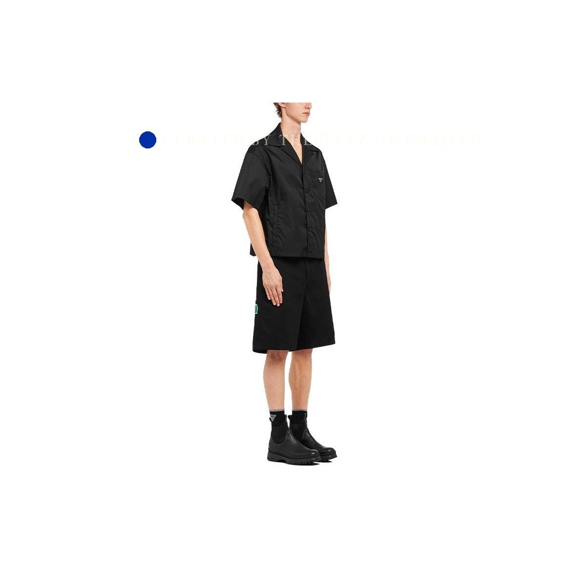 Prada Classic Black Nylon Button-Up Shirt Size US XXL / EU 58 / 5 - 10 Thumbnail