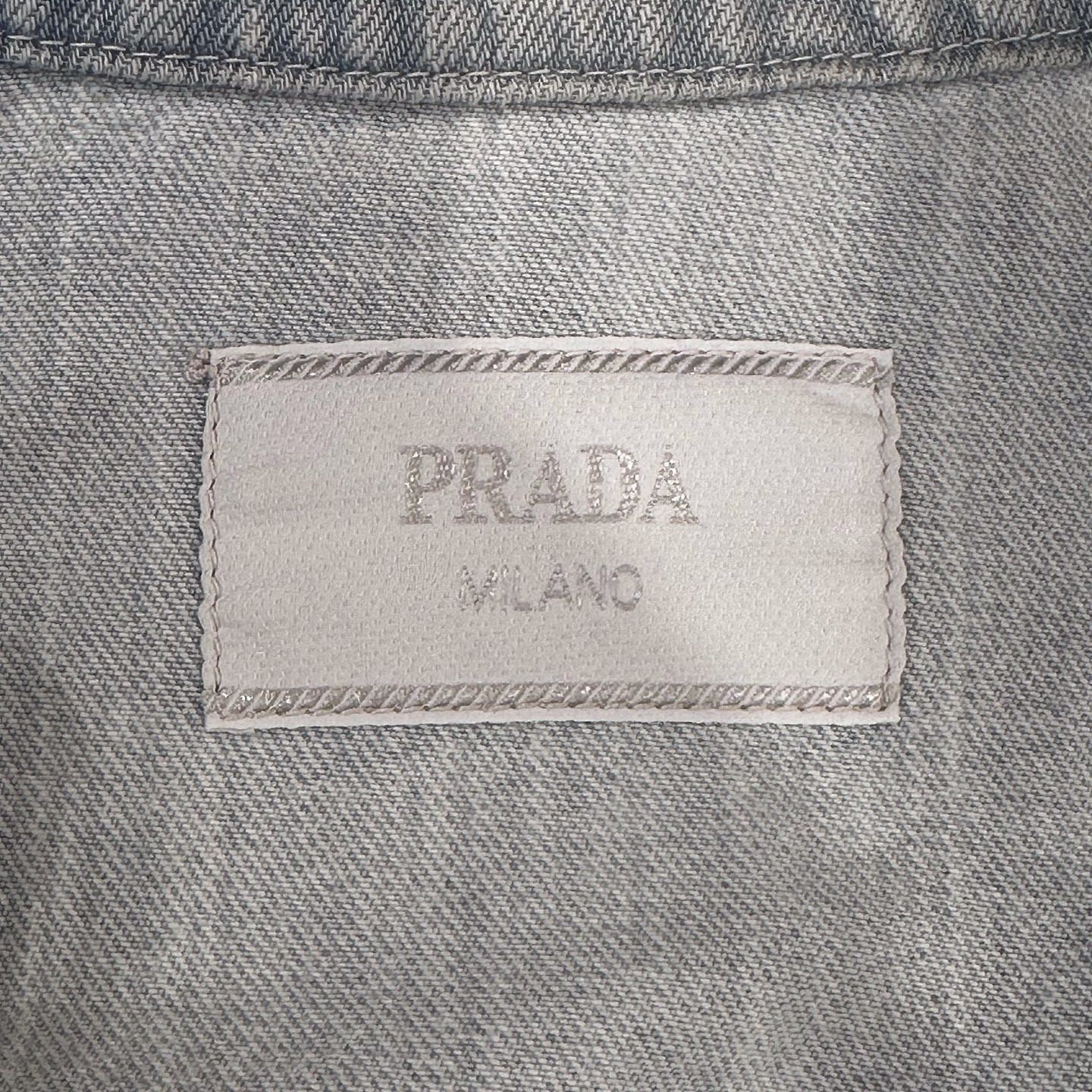 Prada Stylish Blue Denim Jacket in Size M Size US M / EU 48-50 / 2 - 3 Thumbnail